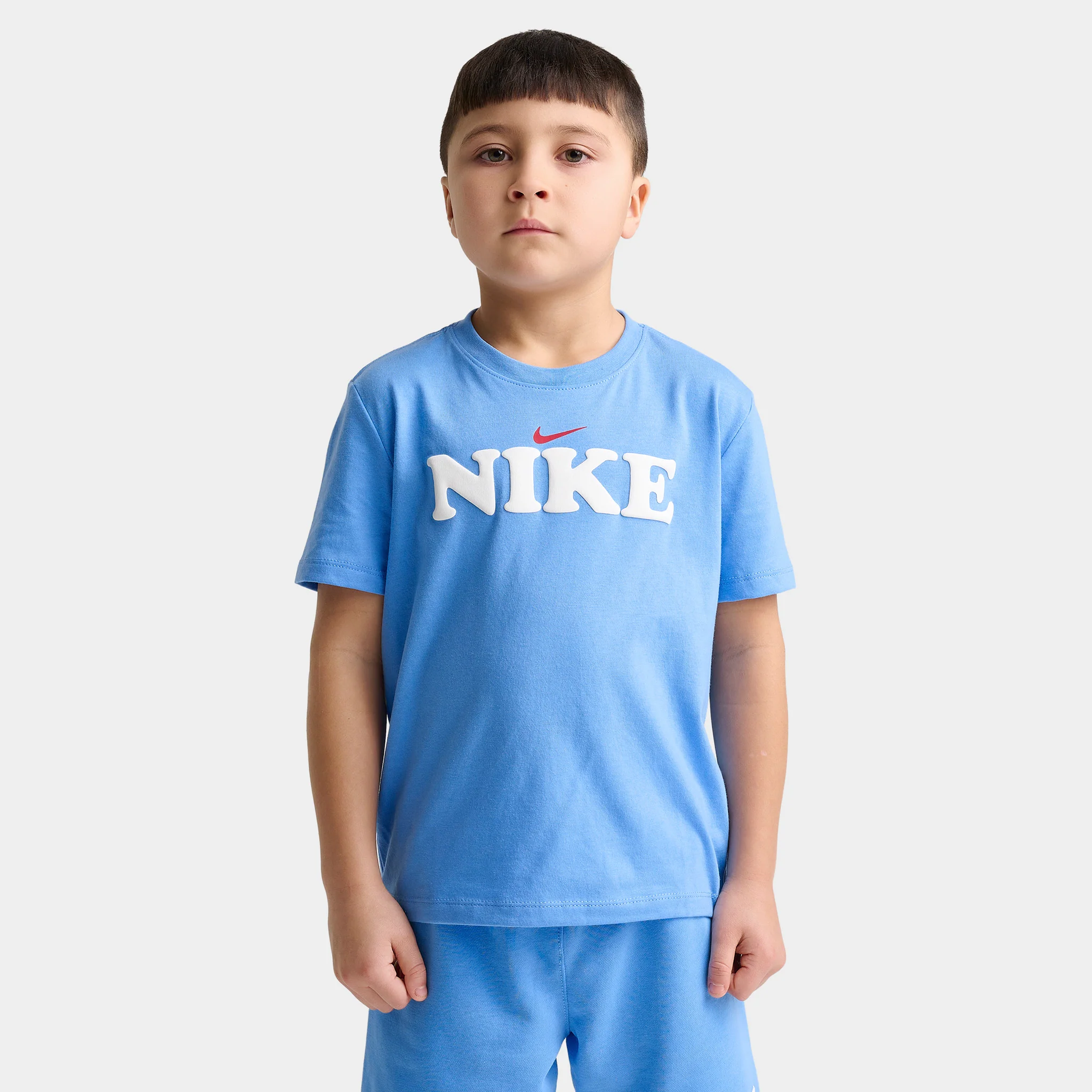 Nike Sportswear Children's Tee Fleece Shorts Set / University Blue - Image 5