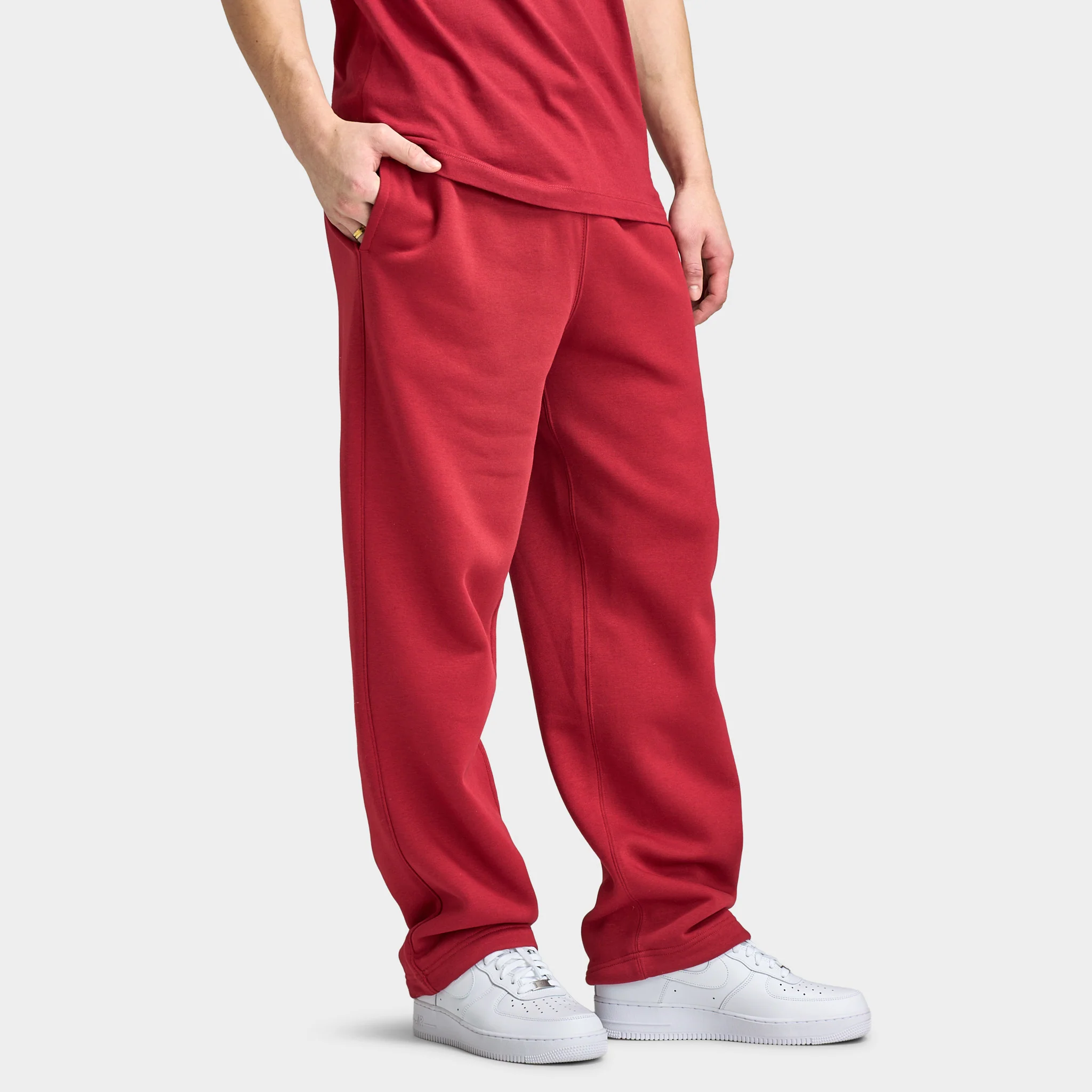 Nike Sportswear Club Fleece Bungee Pants / Red - Image 4