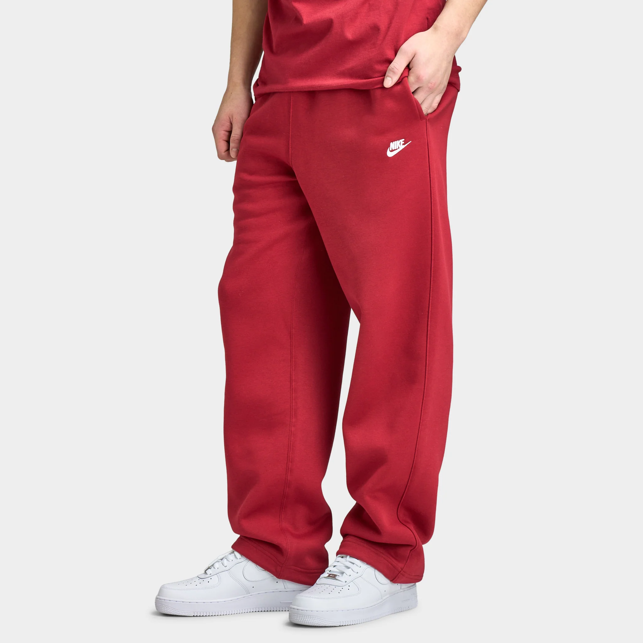Nike Sportswear Club Fleece Bungee Pants / Red - Image 5