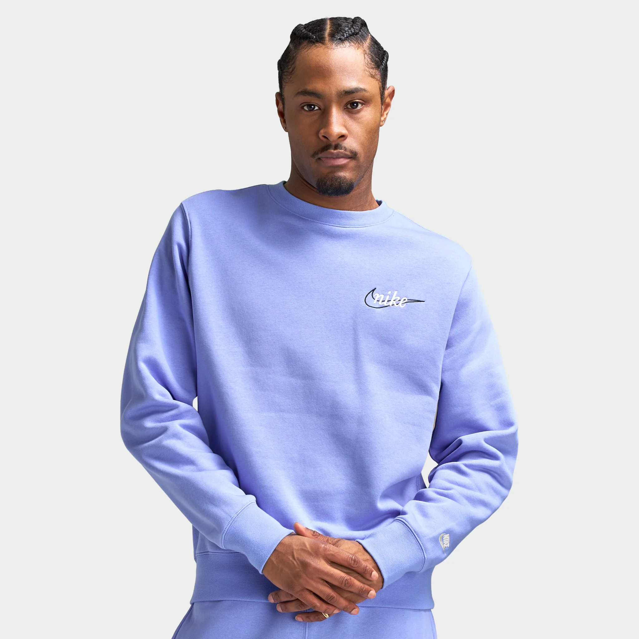 Nike Sportswear Club Fleece Crew Sweatshirt / Blue - Image 5