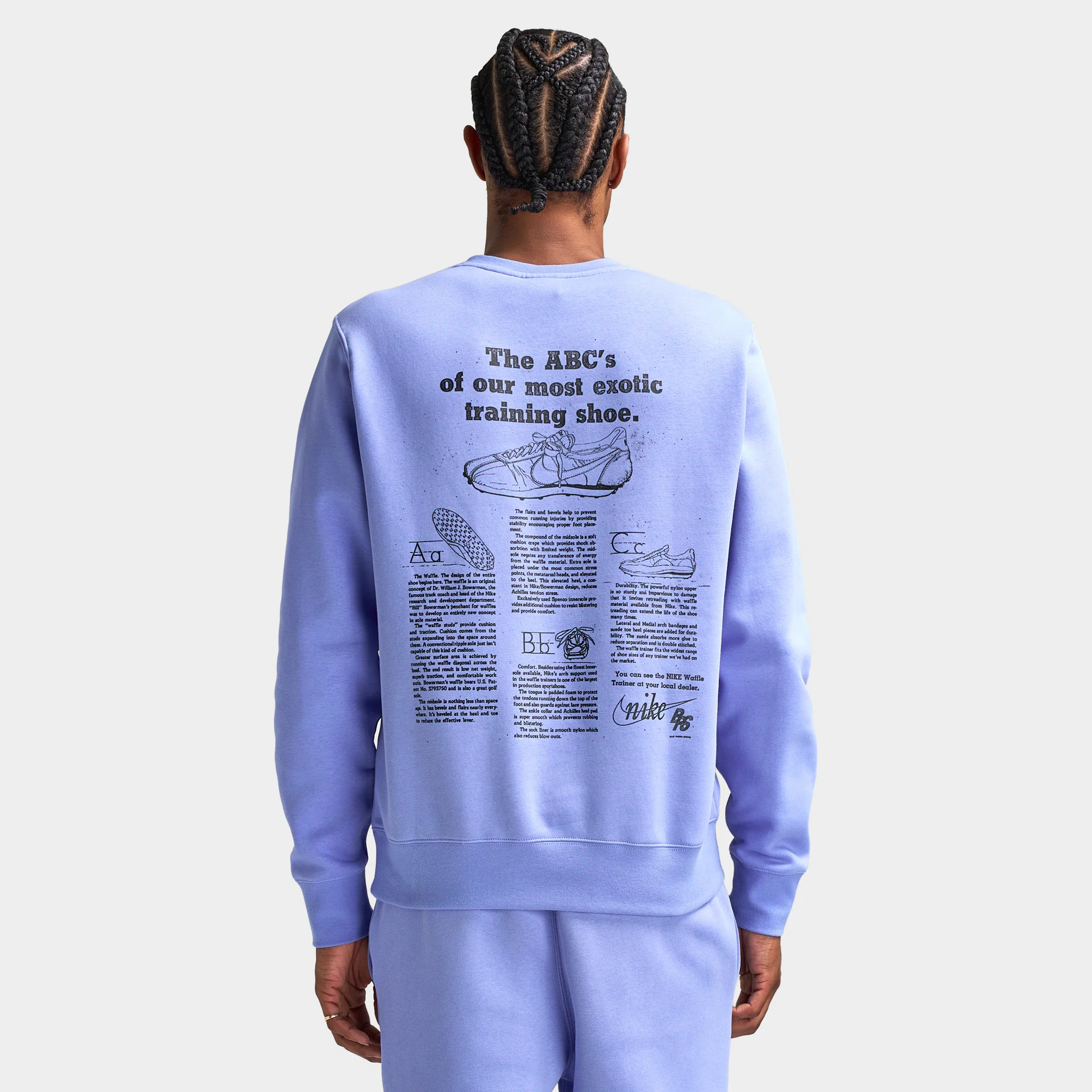 Nike Sportswear Club Fleece Crew Sweatshirt / Blue - Image 6