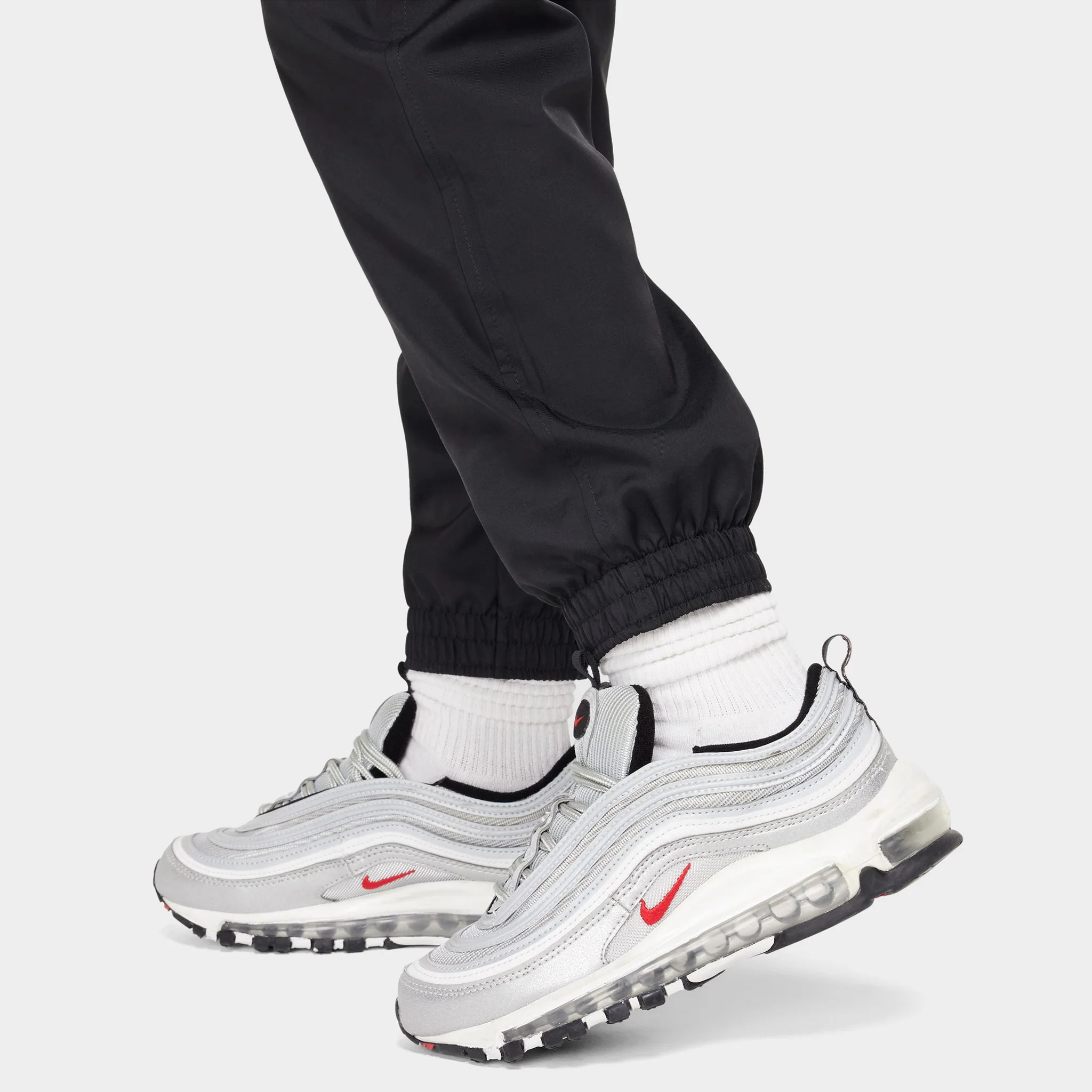 Nike Sportswear Club Juniors' Woven Joggers Black / White - Image 3