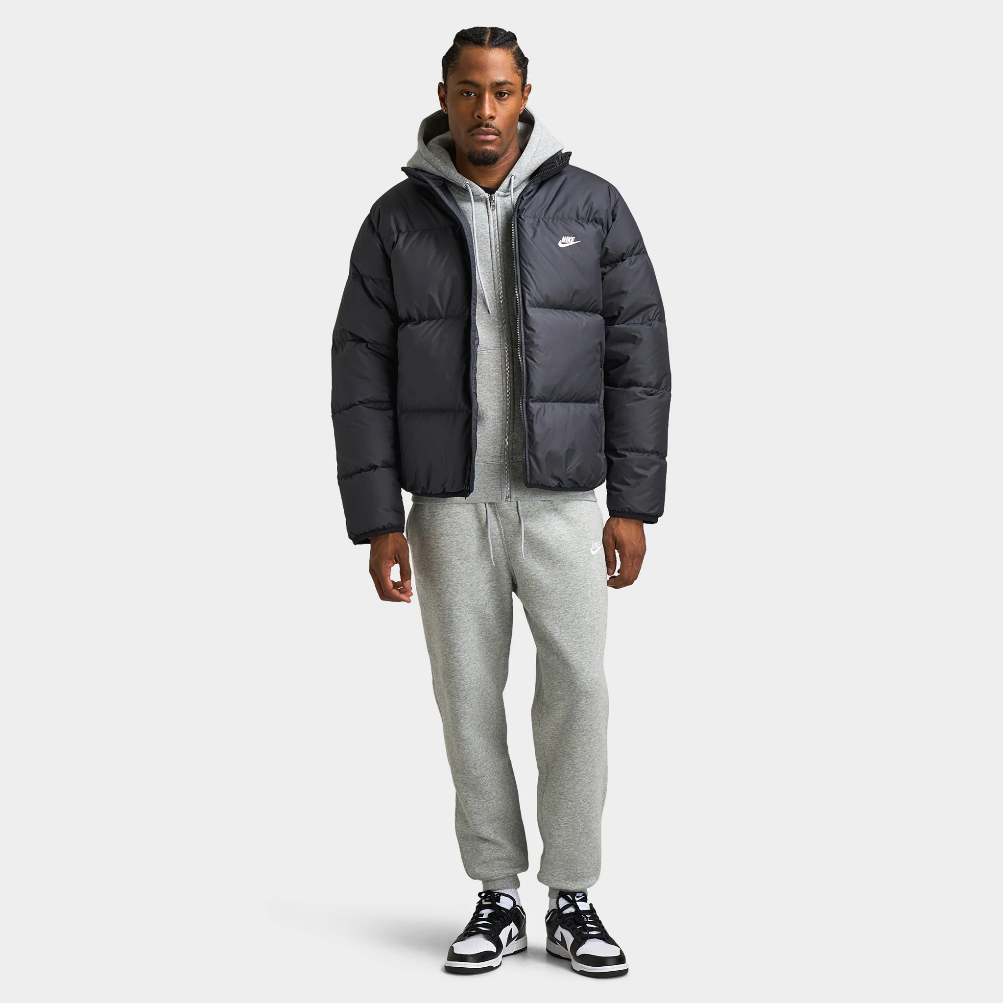 Nike Sportswear Club Therma-FIT Puffer Jacket Black / White - Image 6