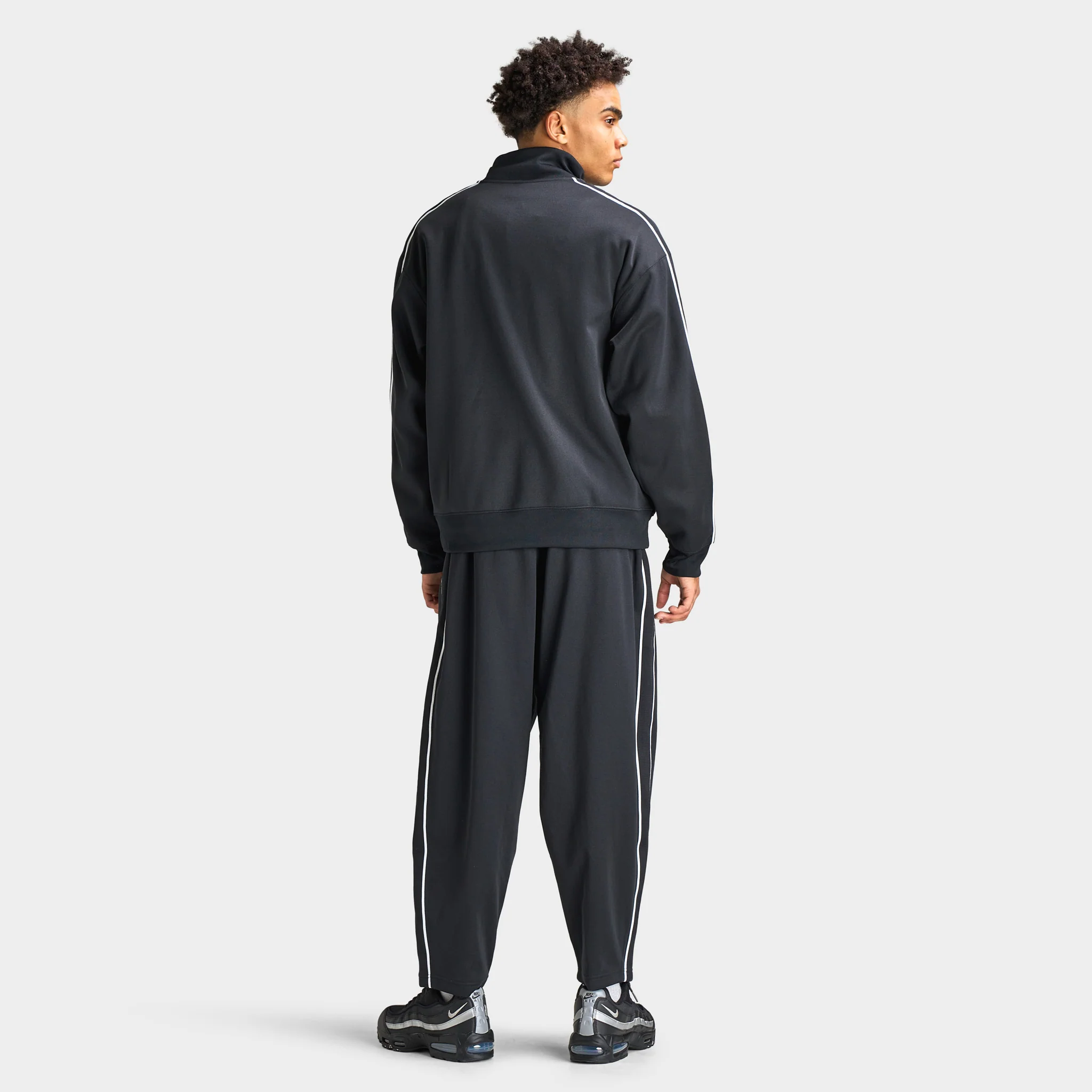 Nike Sportswear Club Oversized Knit Tracksuit Jacket / Black - Image 6