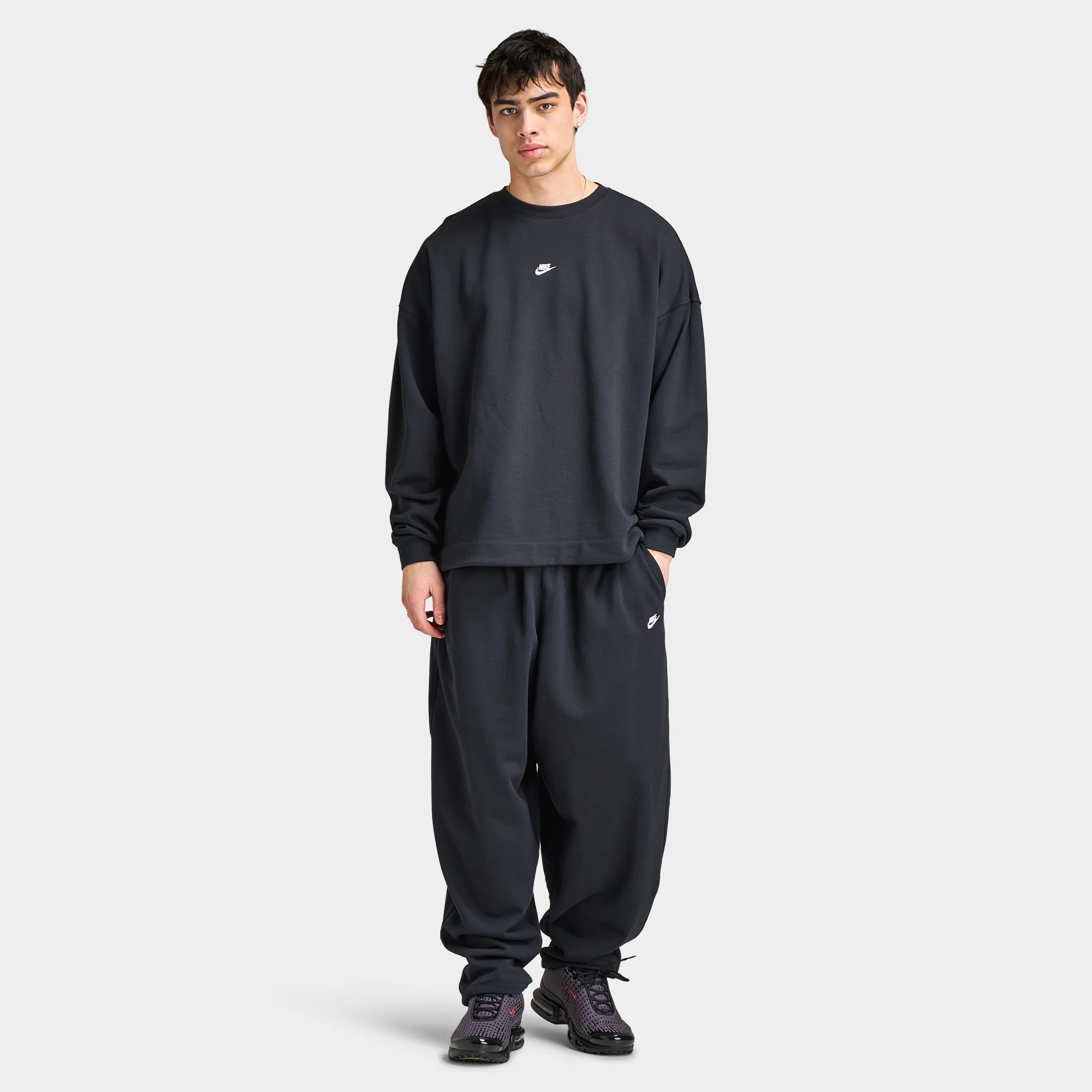 Nike Sportswear Club Oversized French-Terry Trousers / Black - Image 6