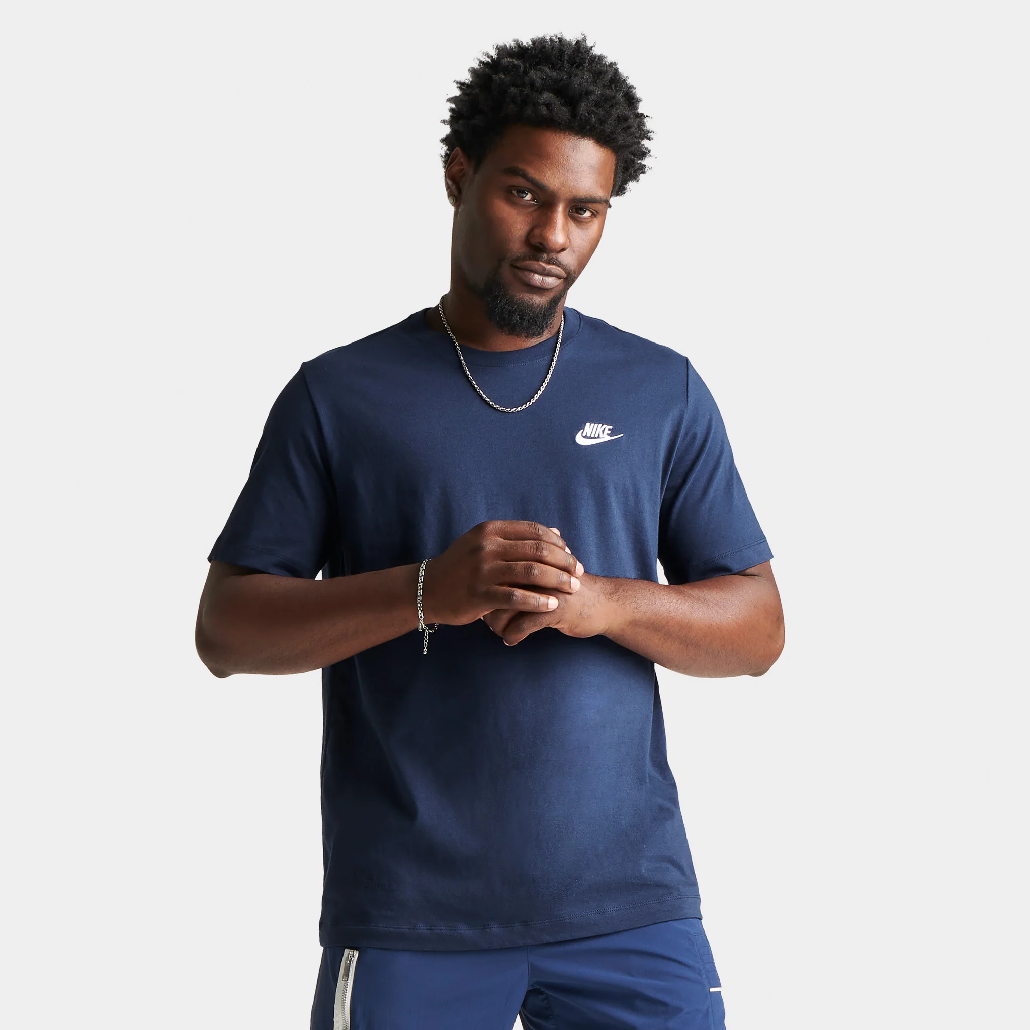 Nike Sportswear Club T-shirt Midnight Navy / White - Image 3