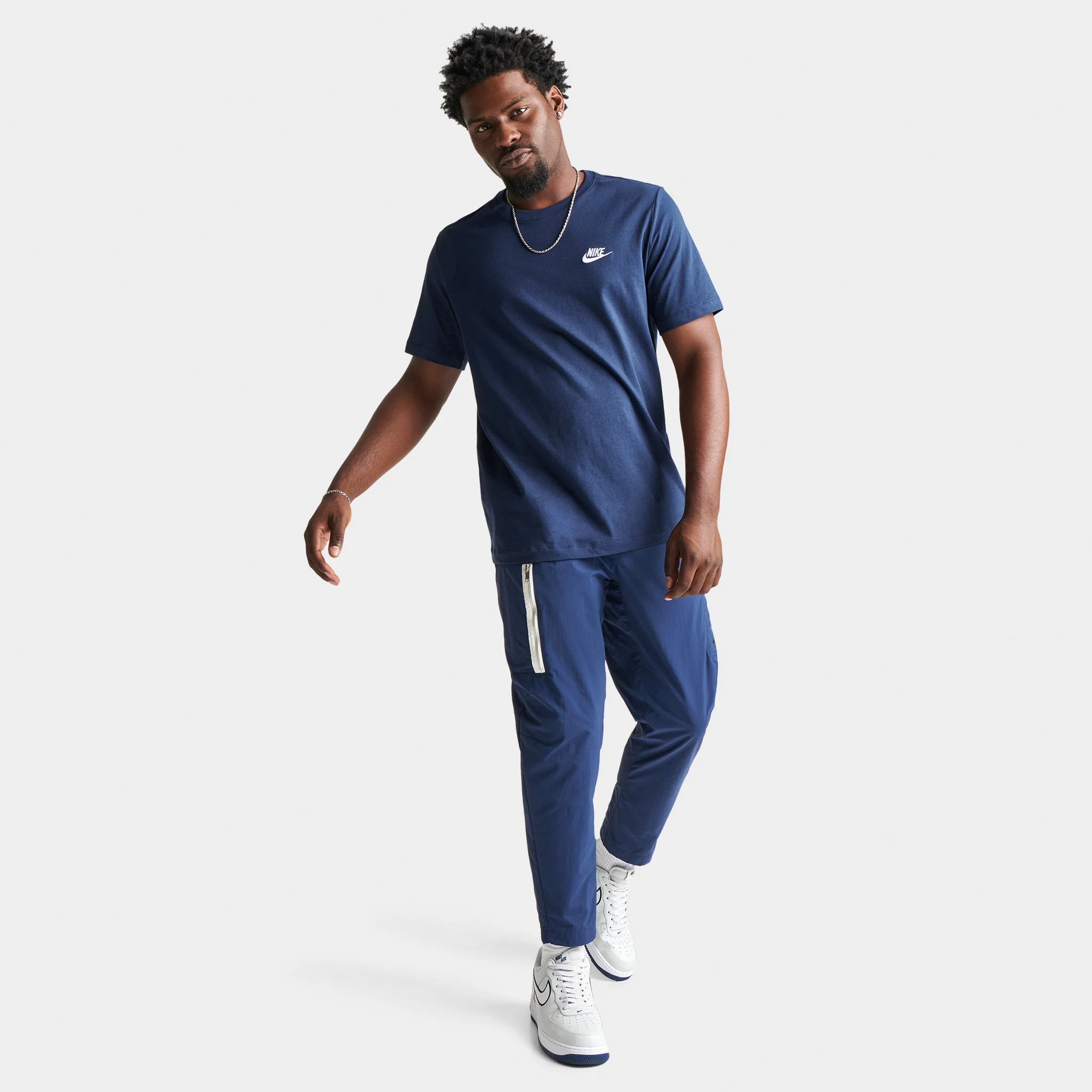 Nike Sportswear Club T-shirt Midnight Navy / White - Image 5