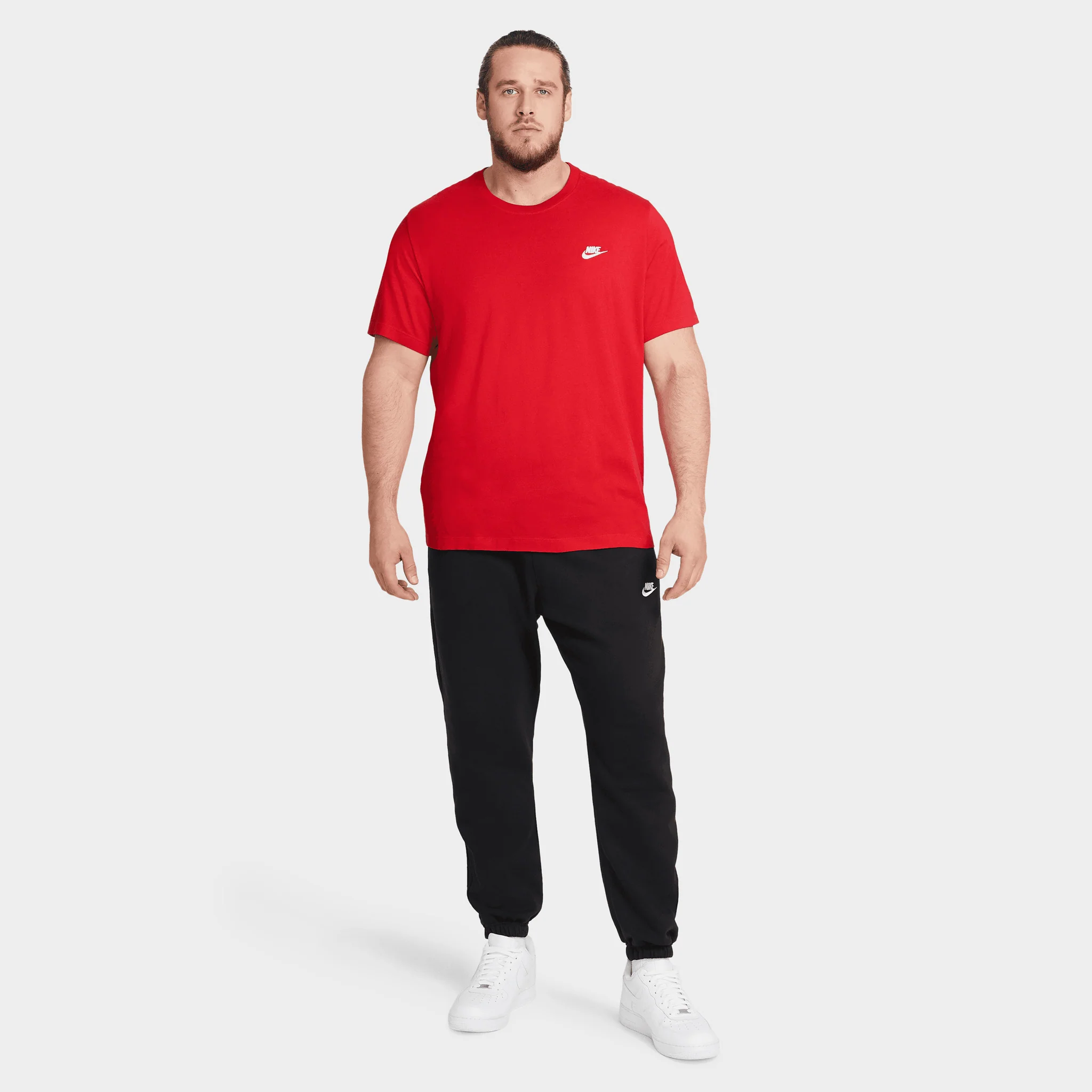 Nike Sportswear Club T-shirt University Red / White - Image 4