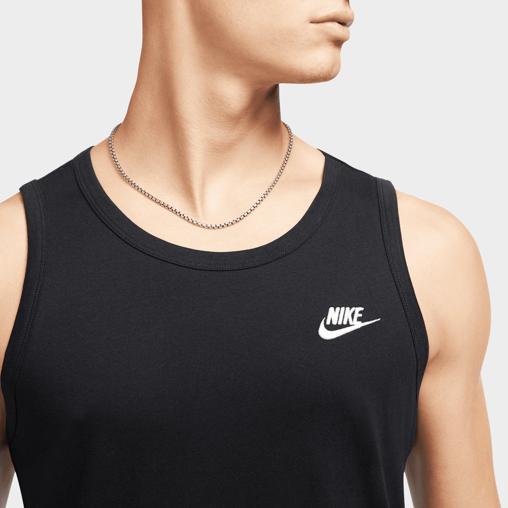 Nike Sportswear Club Tank Black / White - Image 3