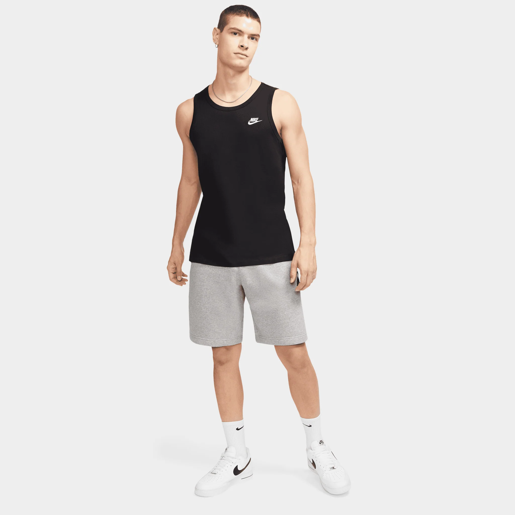 Nike Sportswear Club Tank Black / White - Image 4
