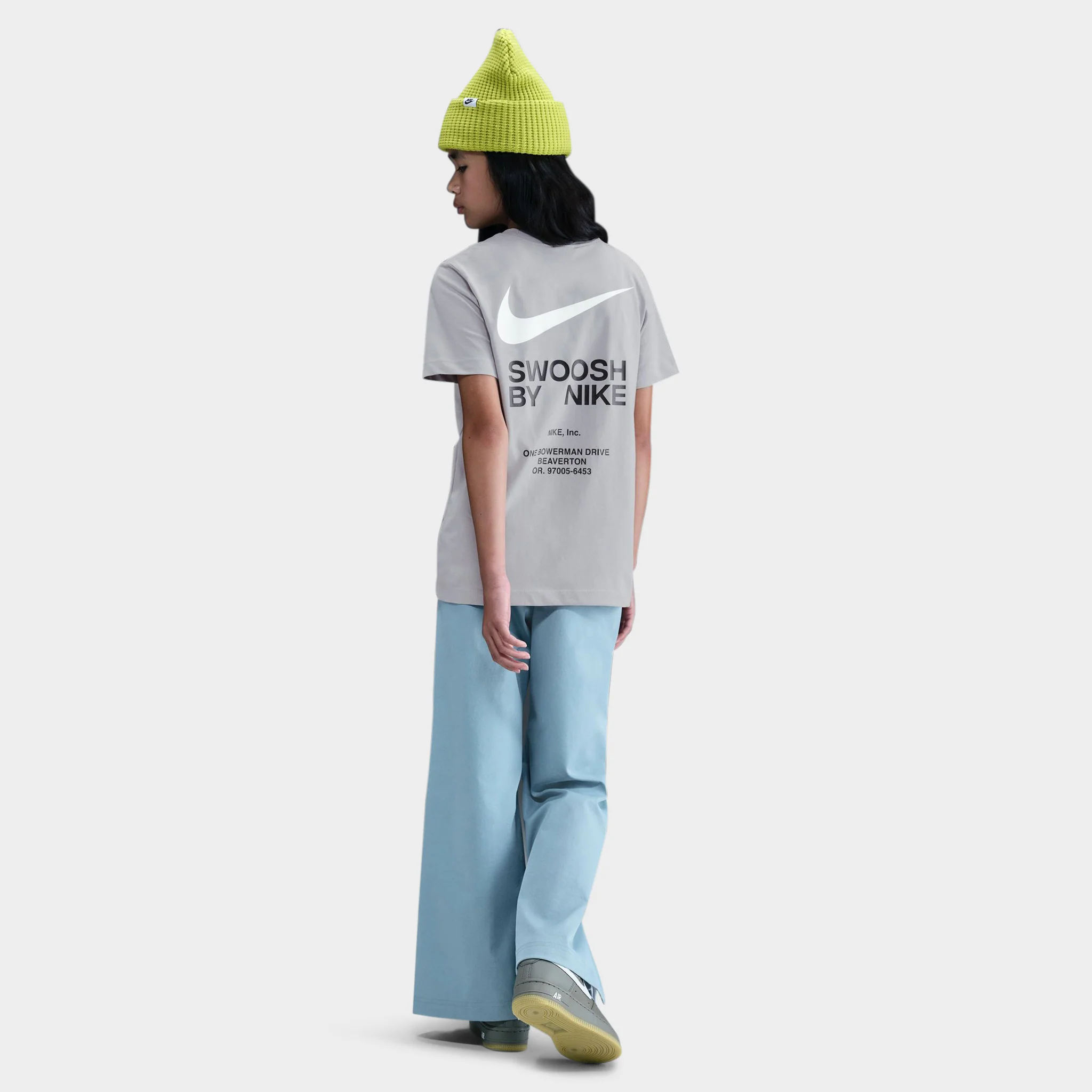 Nike Sportswear Junior Boys' Athletic Tee Light Smoke Grey / White - Image 5
