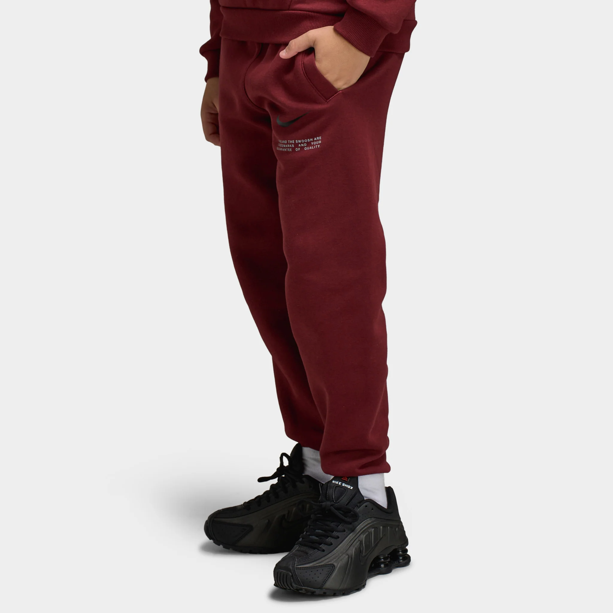 Nike Sportswear Junior Boys' Club Fleece Joggers BRND NRG / Dark Team Red - Image 3