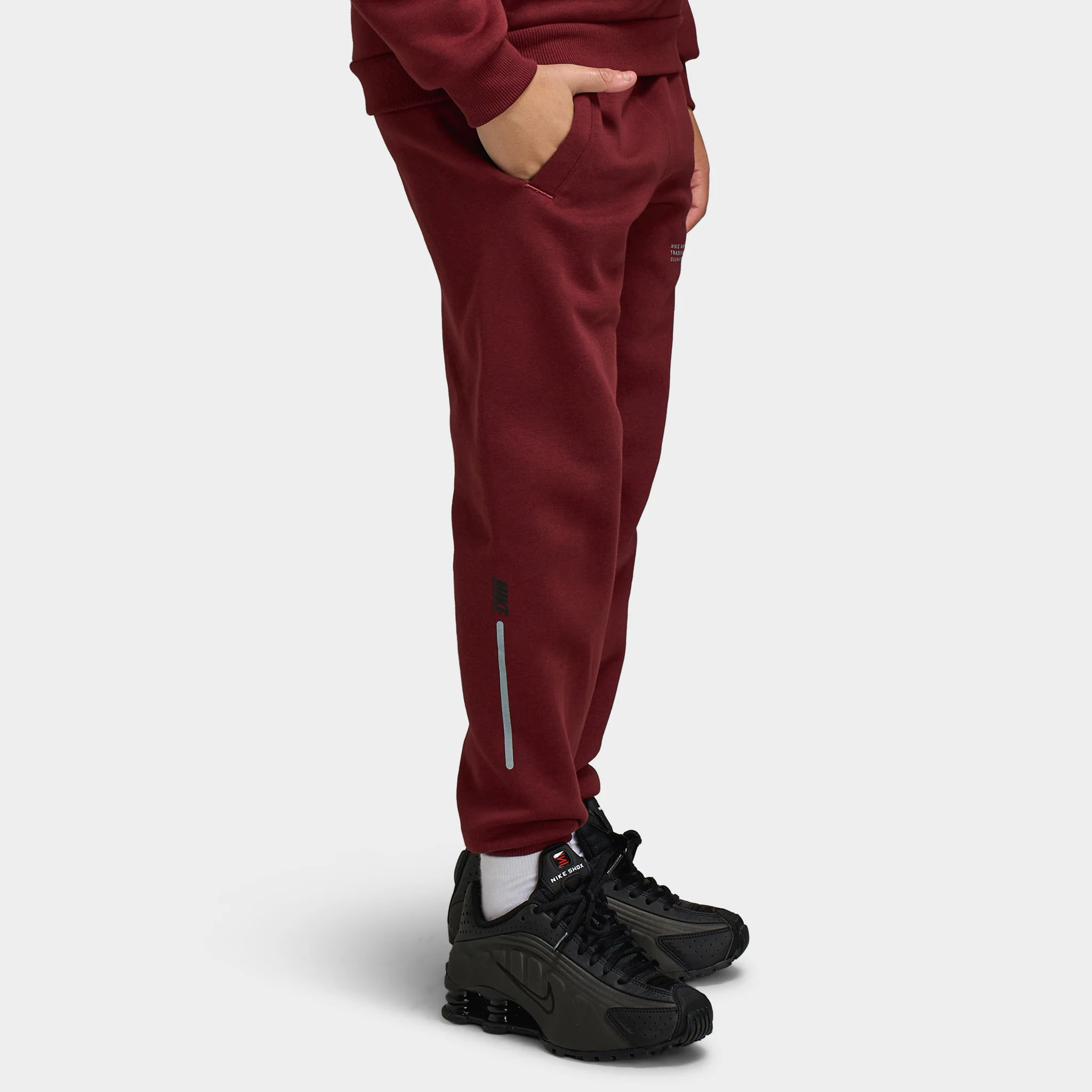 Nike Sportswear Junior Boys' Club Fleece Joggers BRND NRG / Dark Team Red - Image 4