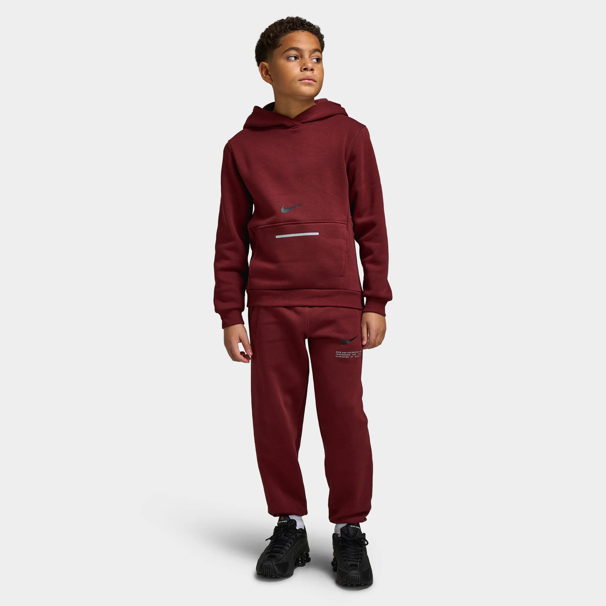Nike Sportswear Junior Boys' Club Fleece Joggers BRND NRG / Dark Team Red - Image 6