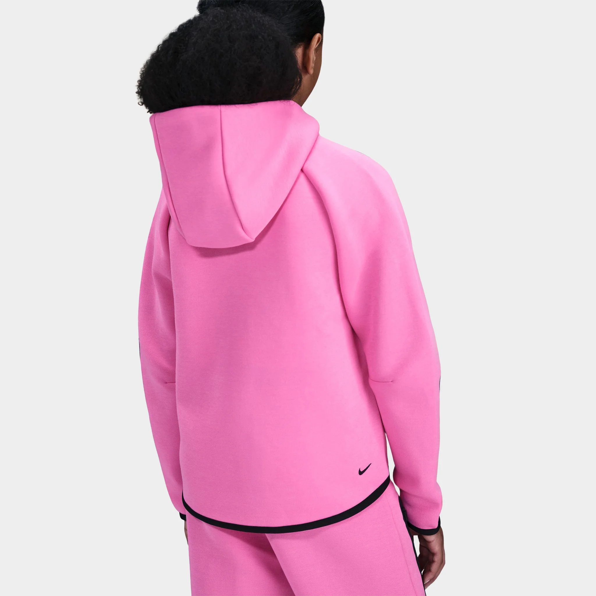 Nike Sportswear Junior Girls' Tech Fleece Hoodie Full Zip / Playful Pink - Image 2