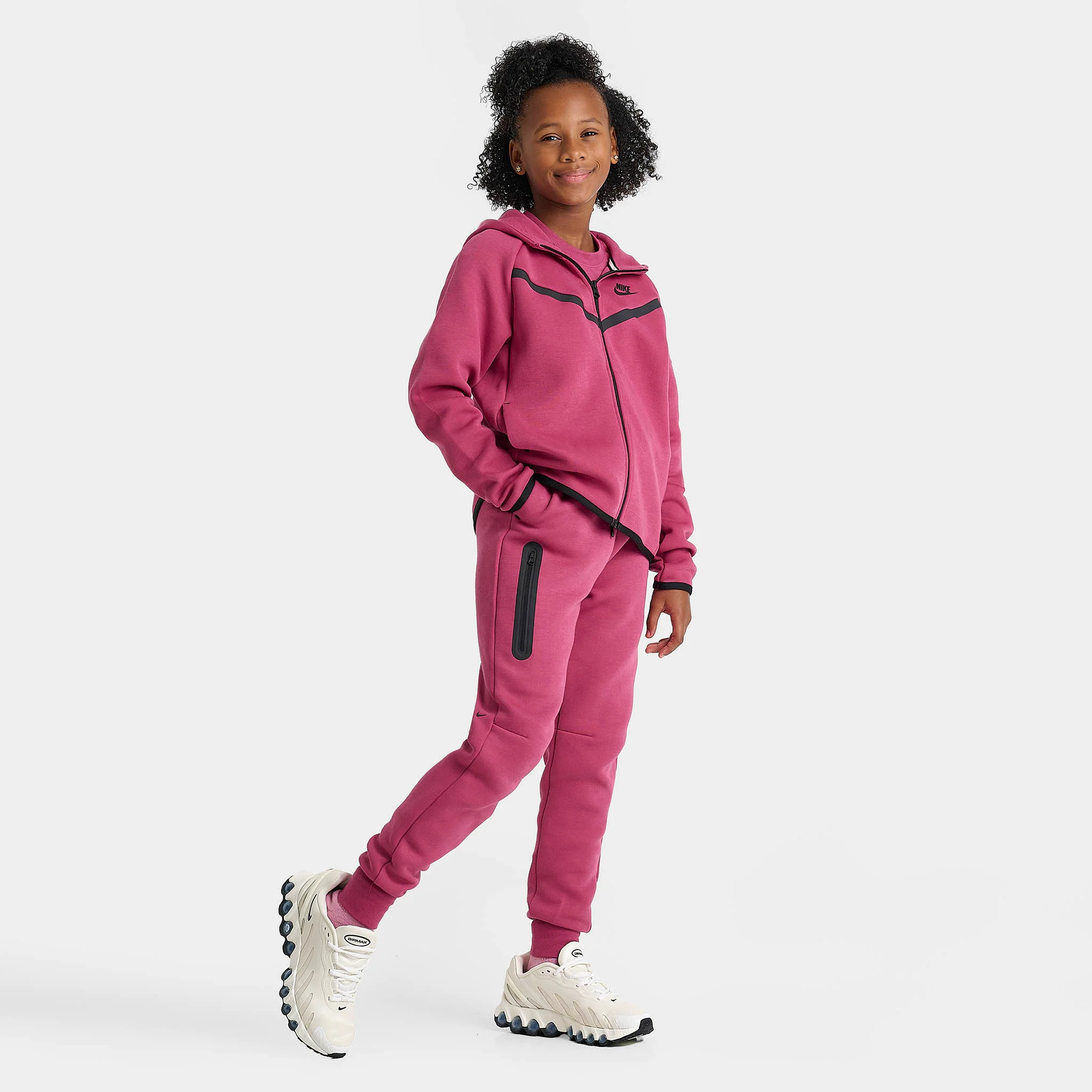 Nike Sportswear Junior Girls' Tech Fleece Joggers Sweet Beet / Black - Image 2