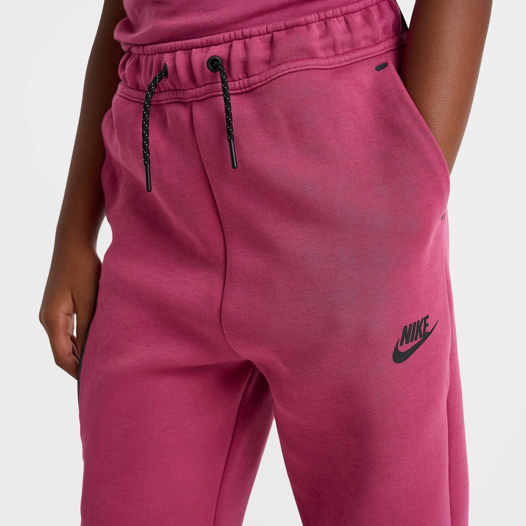 Nike Sportswear Junior Girls' Tech Fleece Joggers Sweet Beet / Black - Image 5