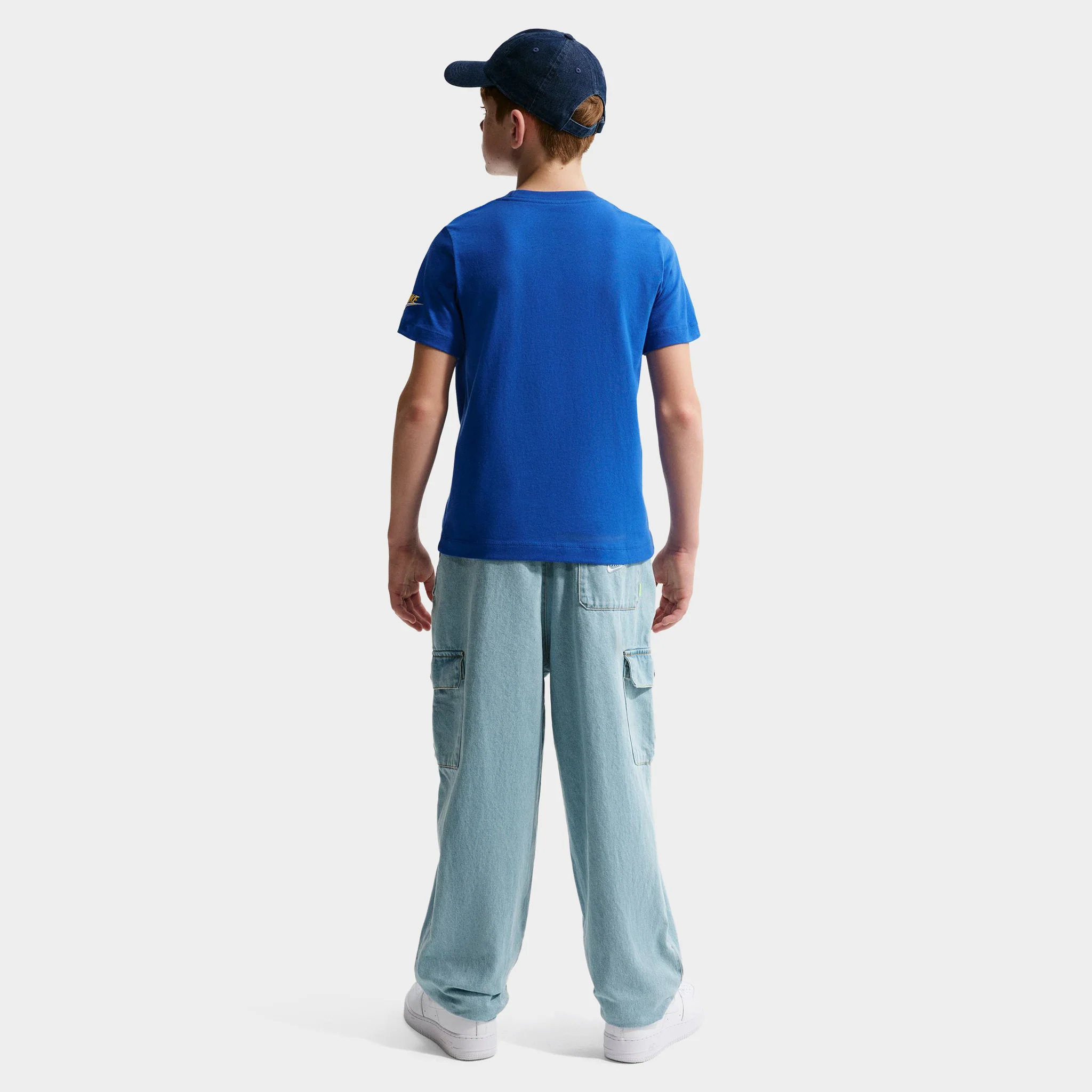 Nike Sportswear Juniors' Block Tee / Game Royal - Image 4