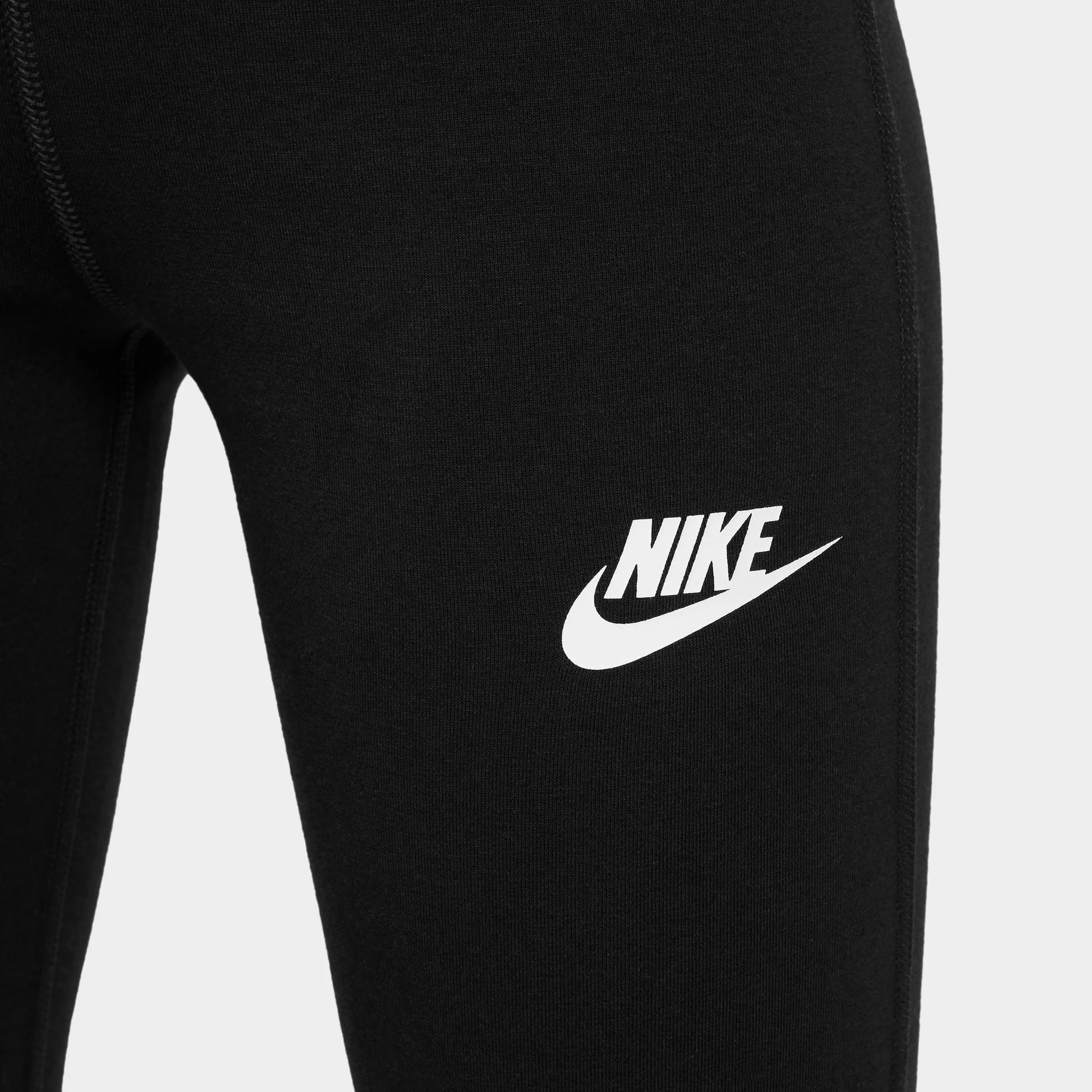 Nike Sportswear Juniors' Classic High-Waisted Flared Leggings Black / White - Image 3