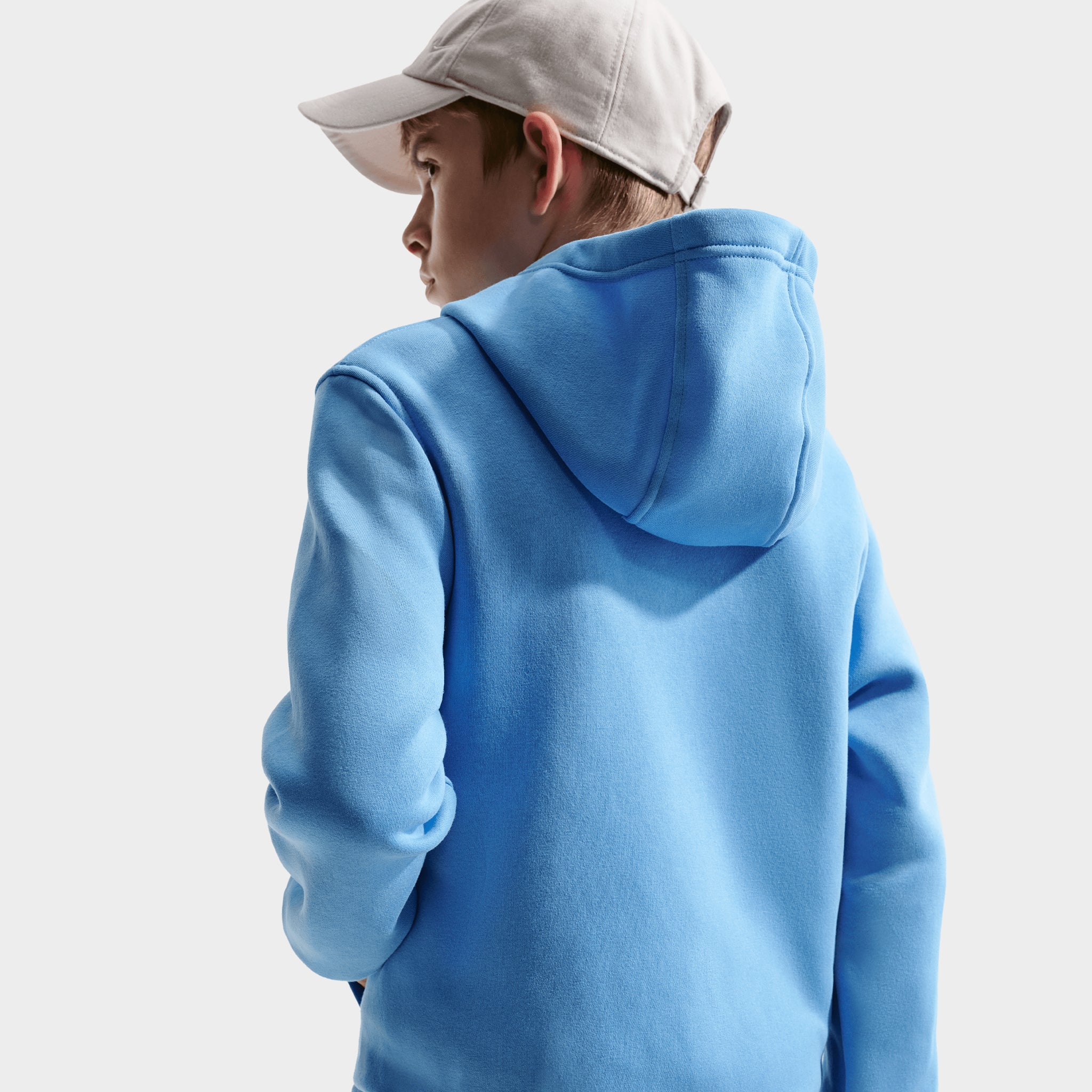 Nike Sportswear Juniors' Club Fleece Hoodie / University Blue - Image 2
