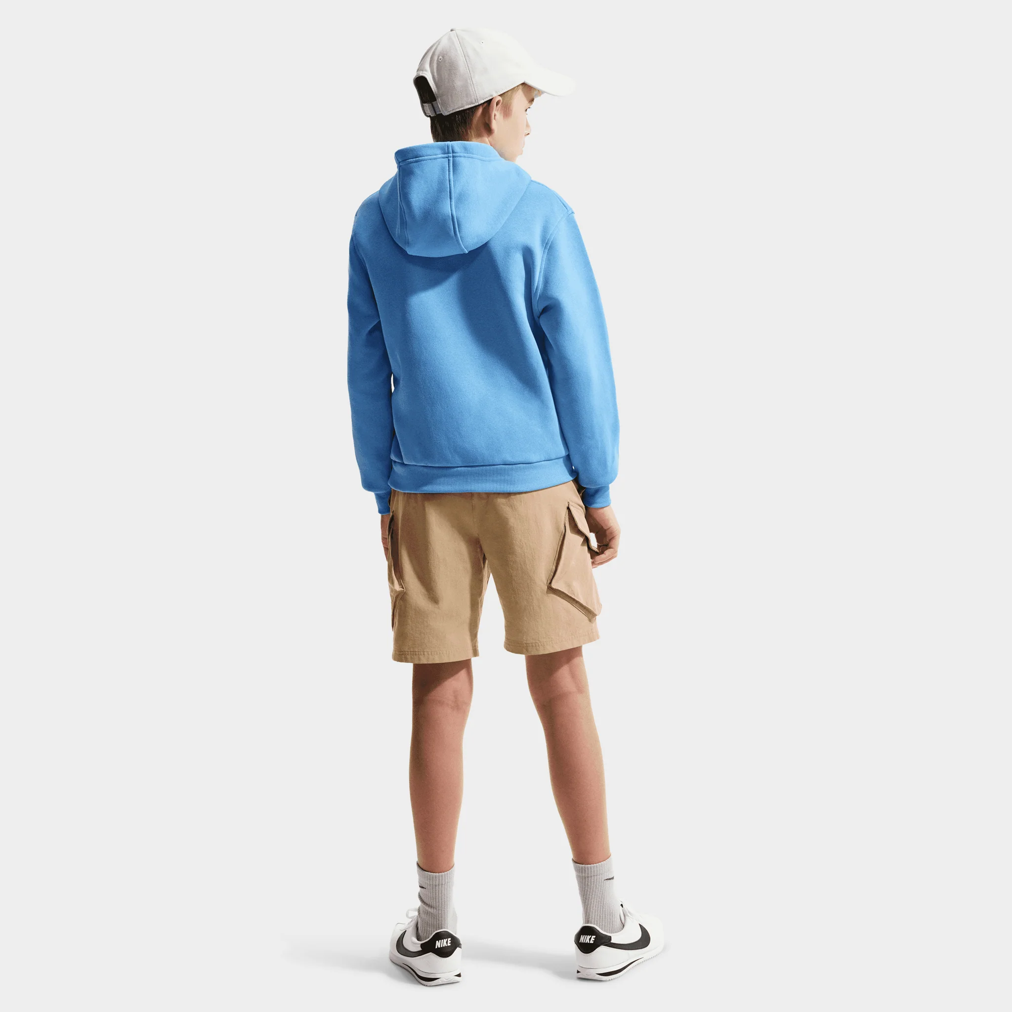 Nike Sportswear Juniors' Club Fleece Hoodie / University Blue - Image 4