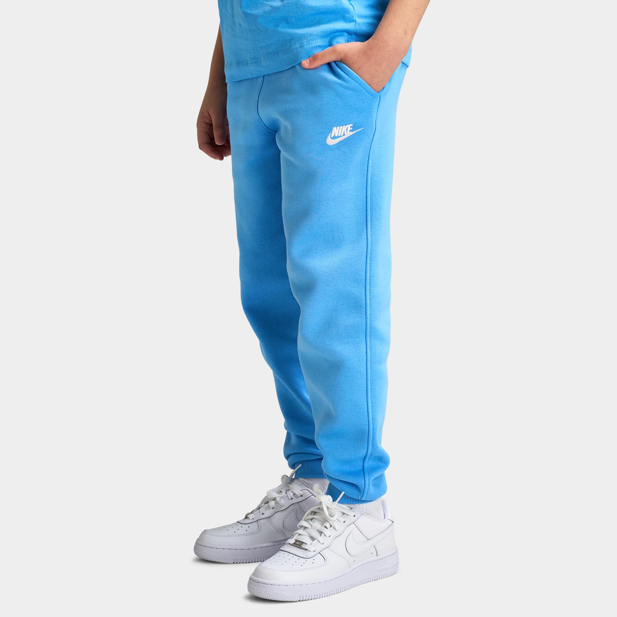 Nike Sportswear Juniors' Club Fleece Joggers / University Blue - Image 4