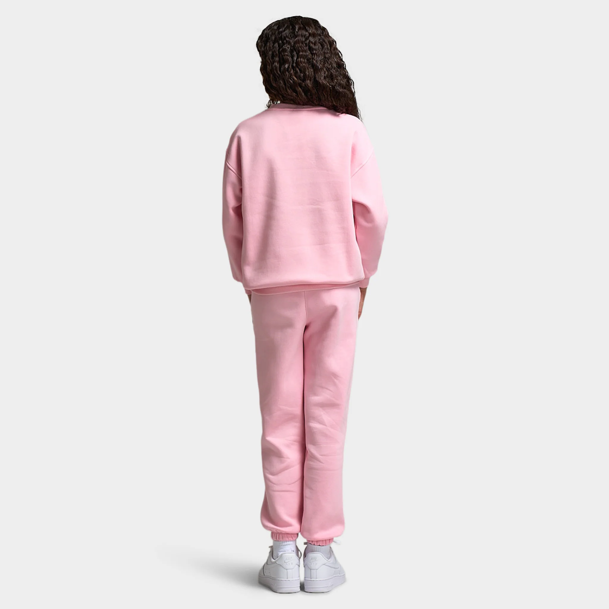 Nike Sportswear Juniors' Club Fleece Oversized Crew / Med Soft Pink - Image 6