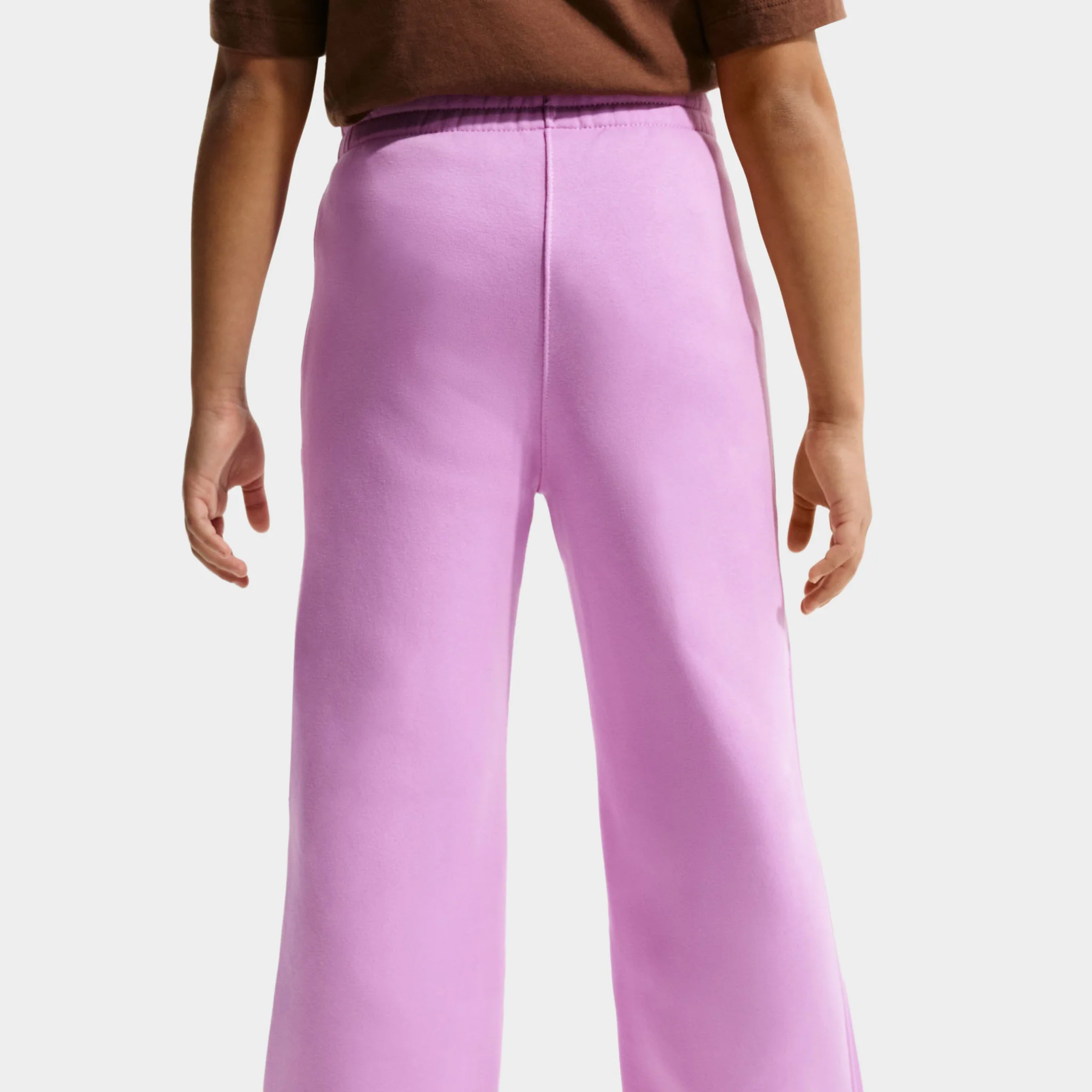 Nike Sportswear Juniors' Club Fleece Wide Leg Pants / Light Magenta - Image 4