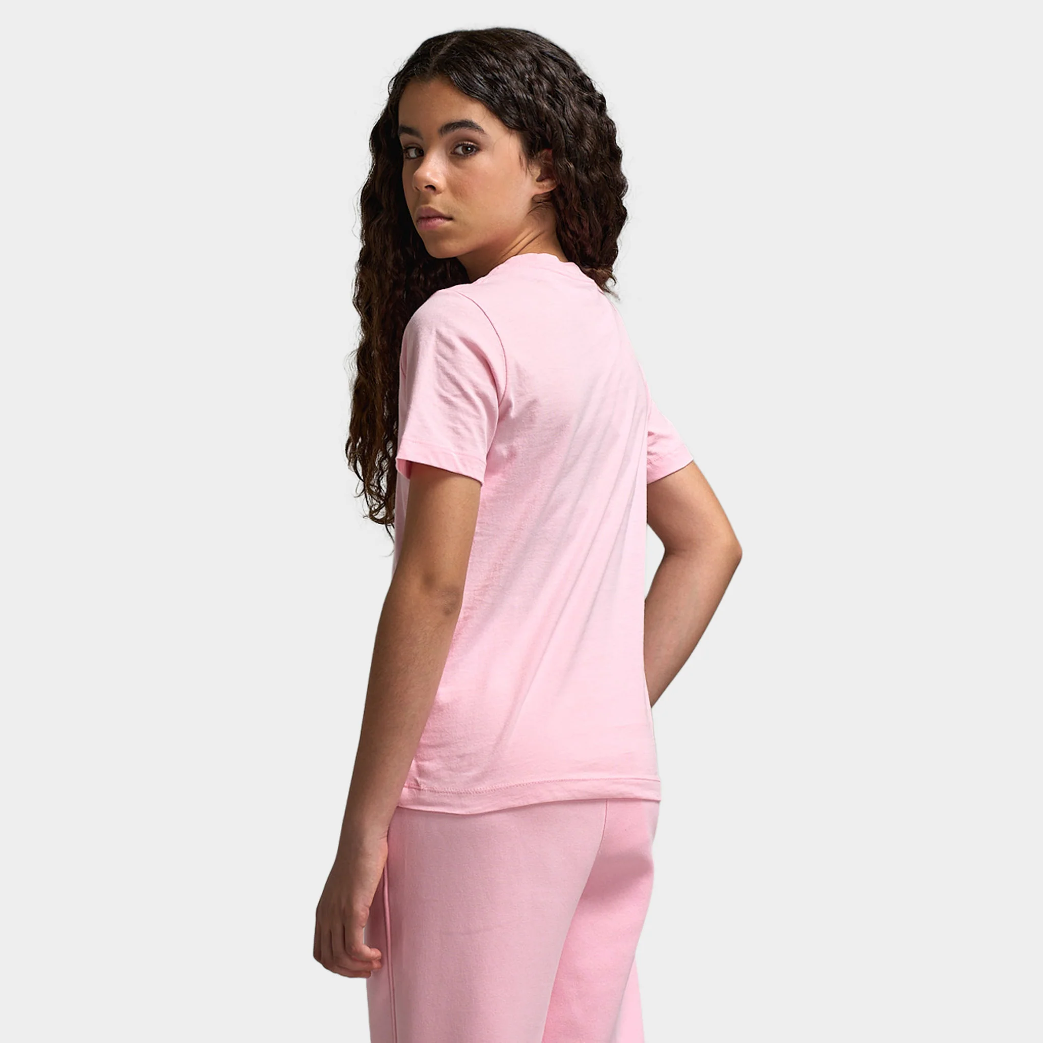 Nike Sportswear Juniors' Tee EMB Futura / Med Soft Pink - Image 2