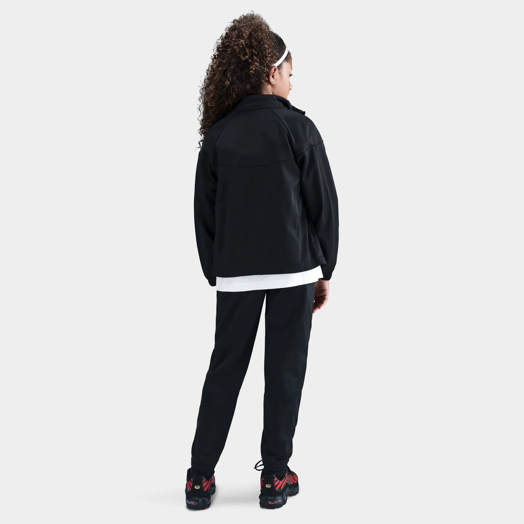 Nike Sportswear Juniors' Full Zip Tracksuit Set / Black - Image 2