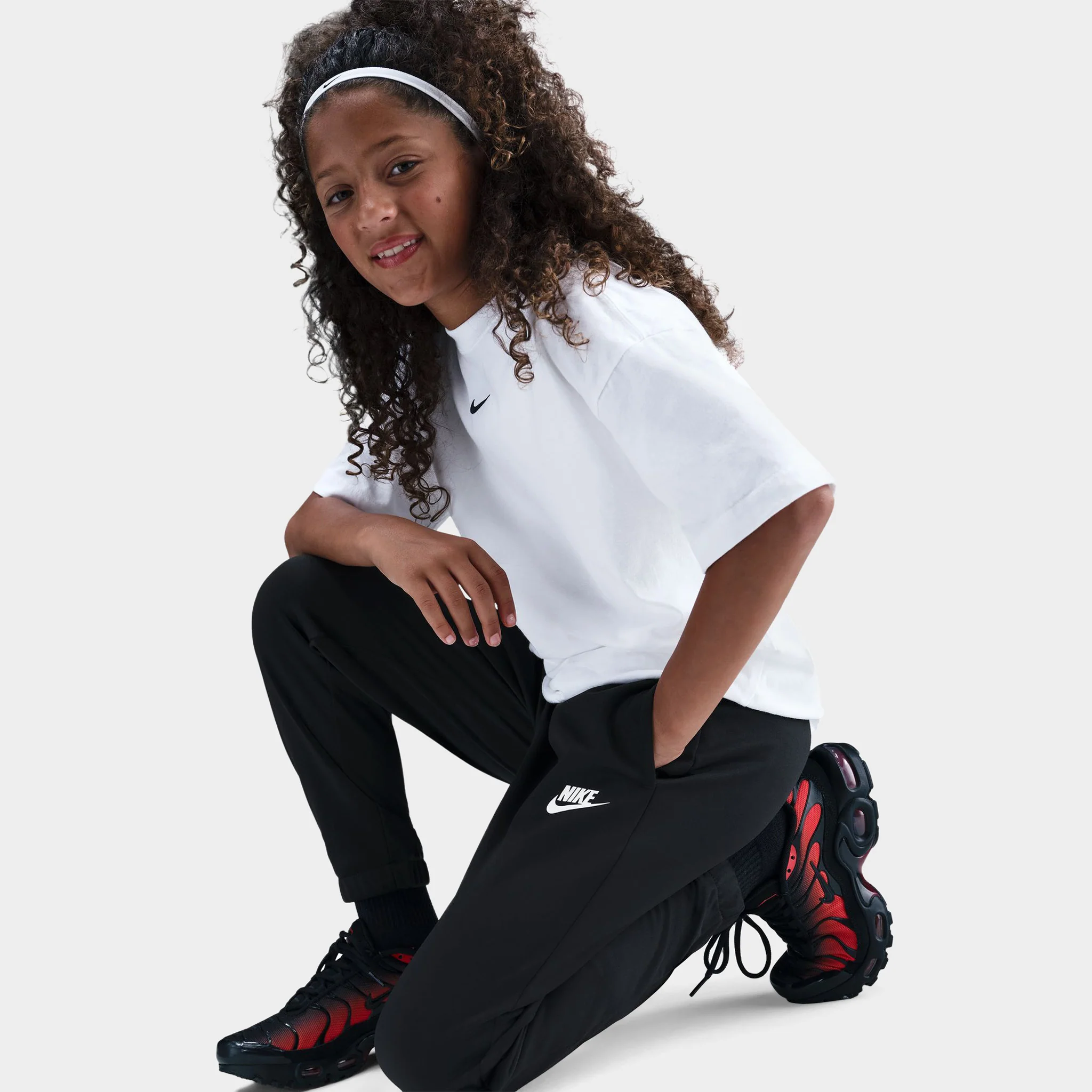 Nike Sportswear Juniors' Full Zip Tracksuit Set / Black - Image 6