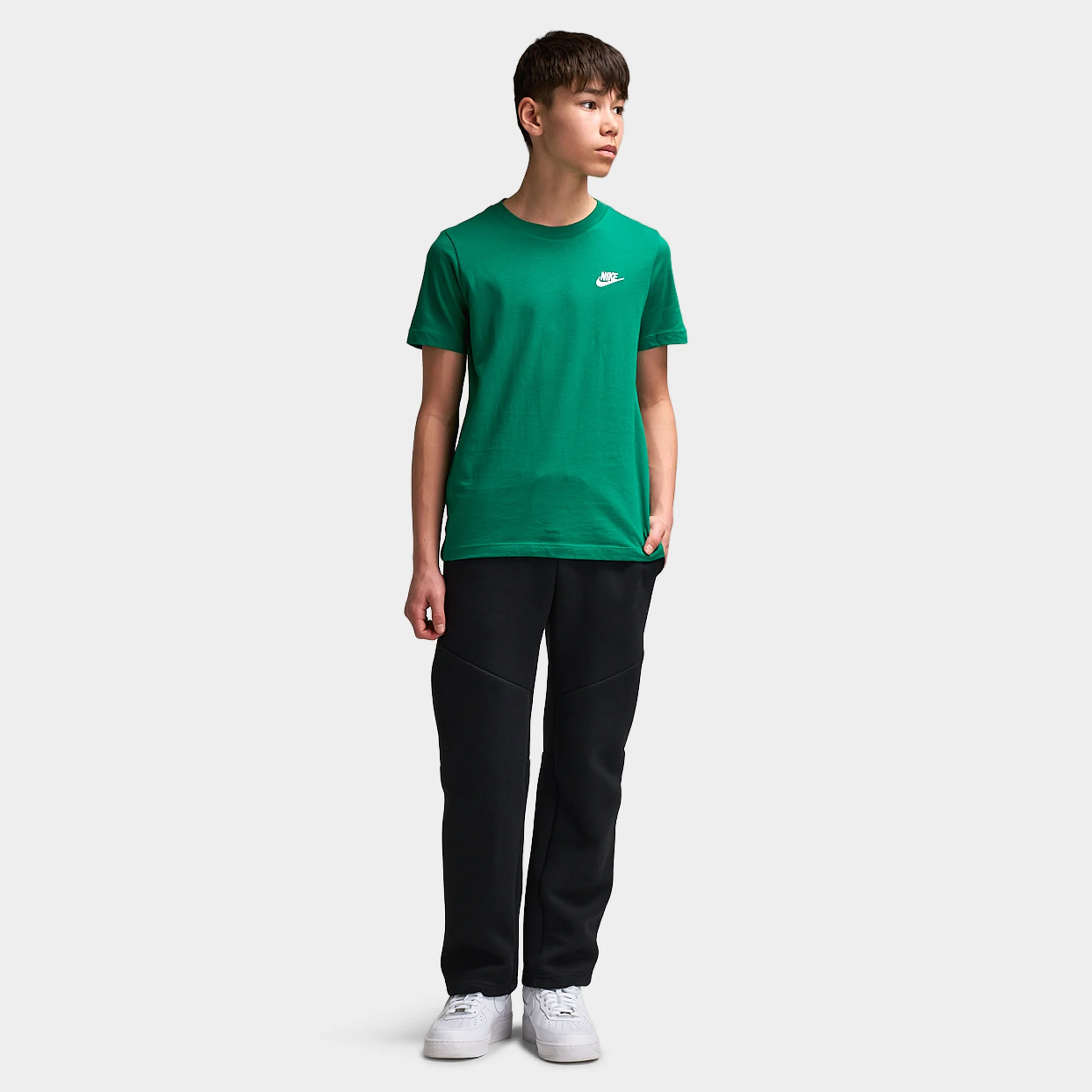 Nike Sportswear Juniors' Futura Tee Malachite / White - Image 5