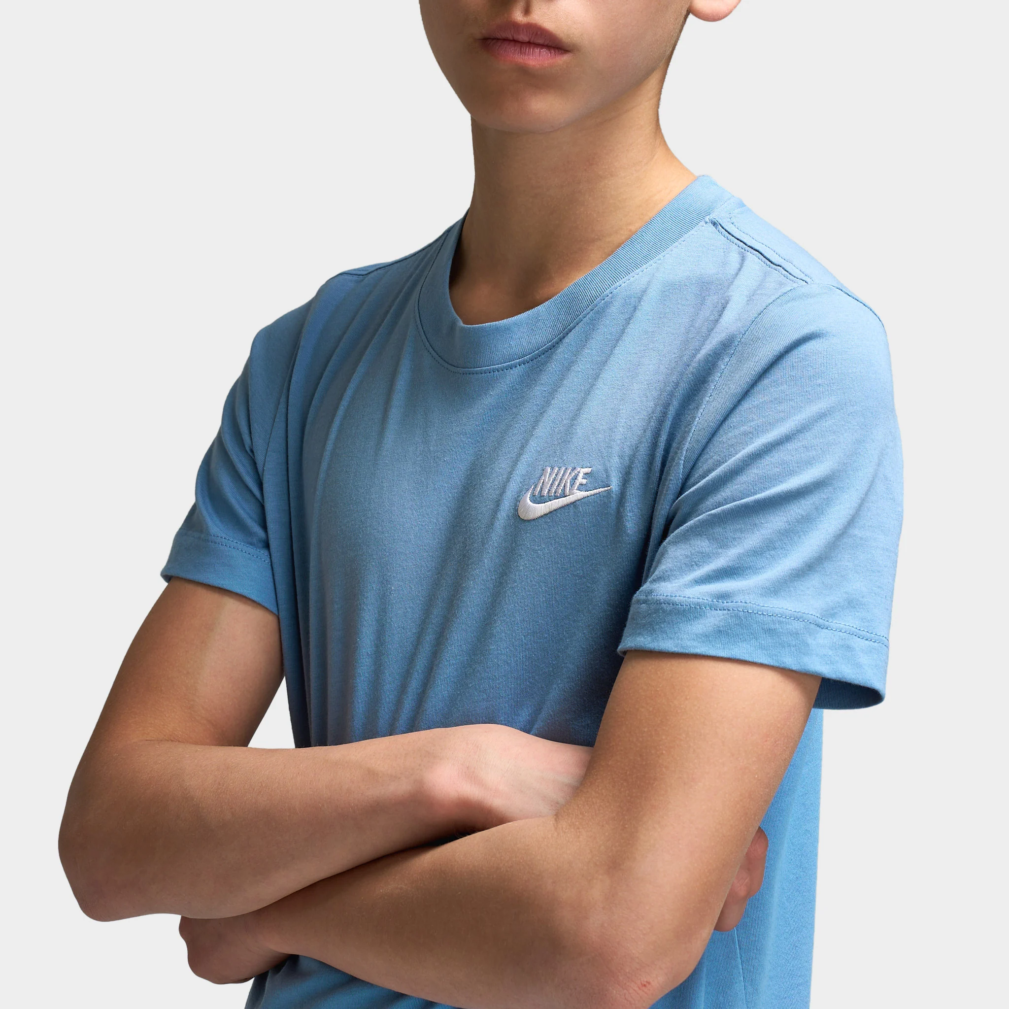 Nike Sportswear Juniors' Futura Tee Work Blue / White - Image 3