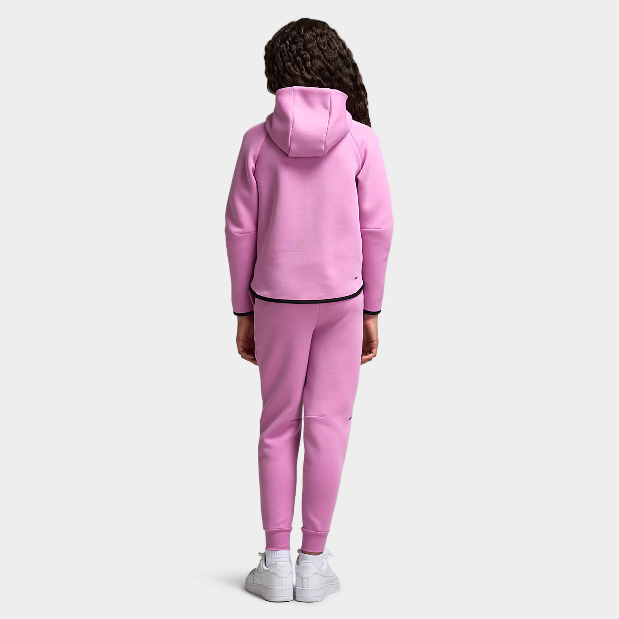Nike Sportswear Juniors' Tech Fleece Full Zip Hoodie / Light Magenta - Image 6