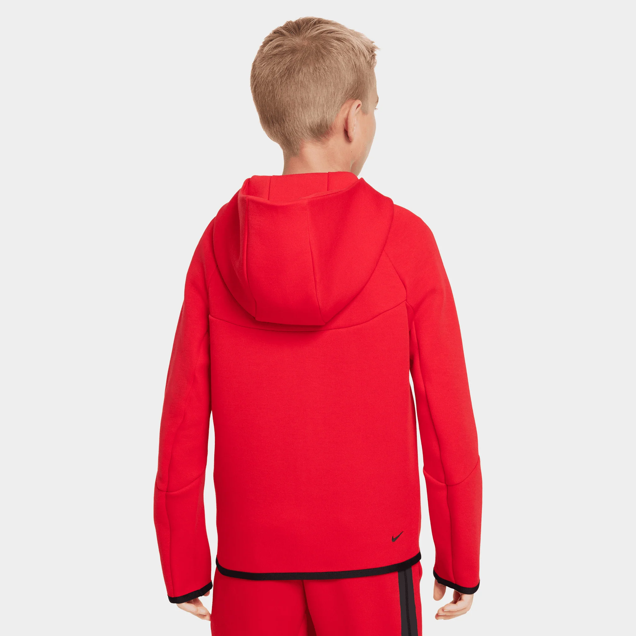 Nike Sportswear Juniors' Tech Fleece Full Zip / University Red - Image 2
