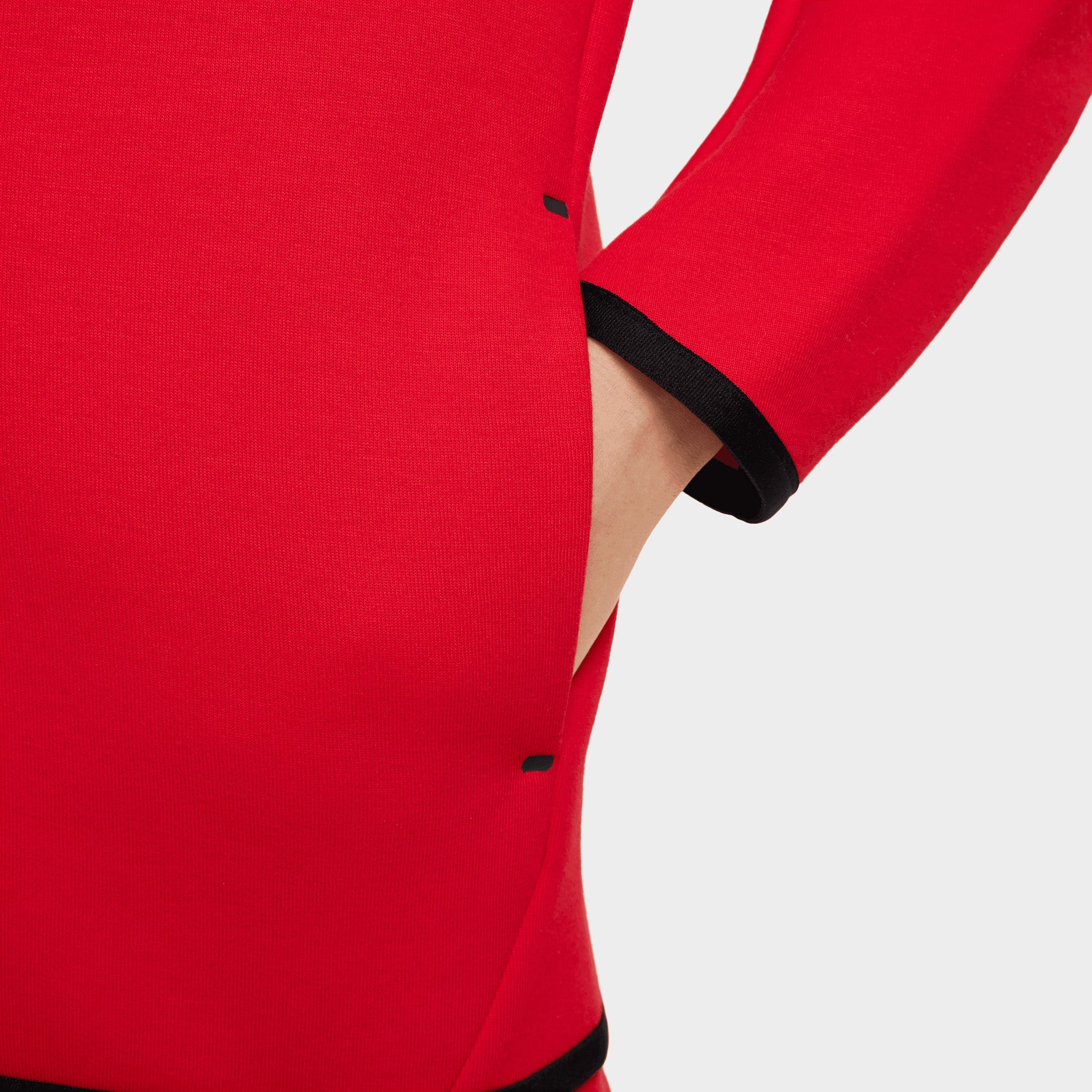 Nike Sportswear Juniors' Tech Fleece Full Zip / University Red - Image 5