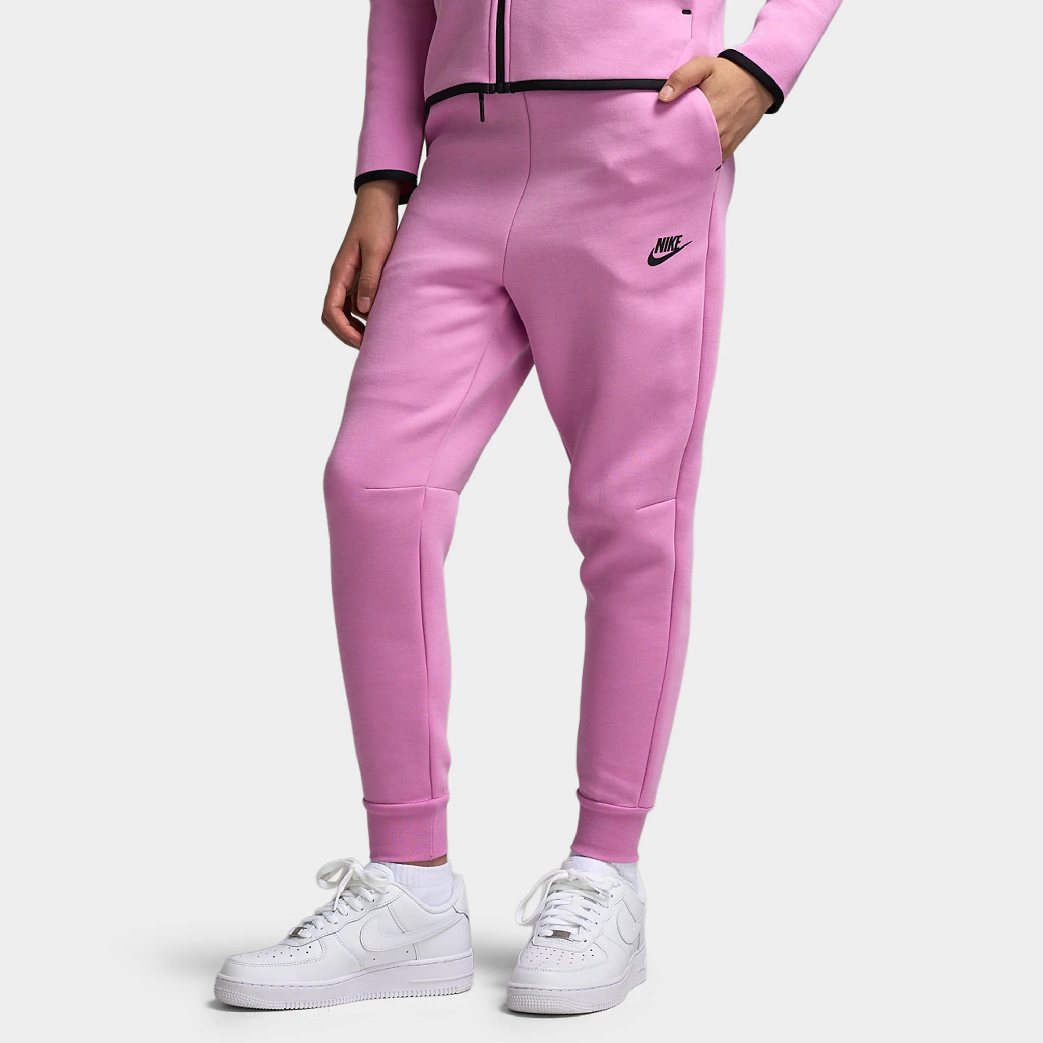 Nike Sportswear Juniors' Tech Fleece Joggers / Light Magenta - Image 2