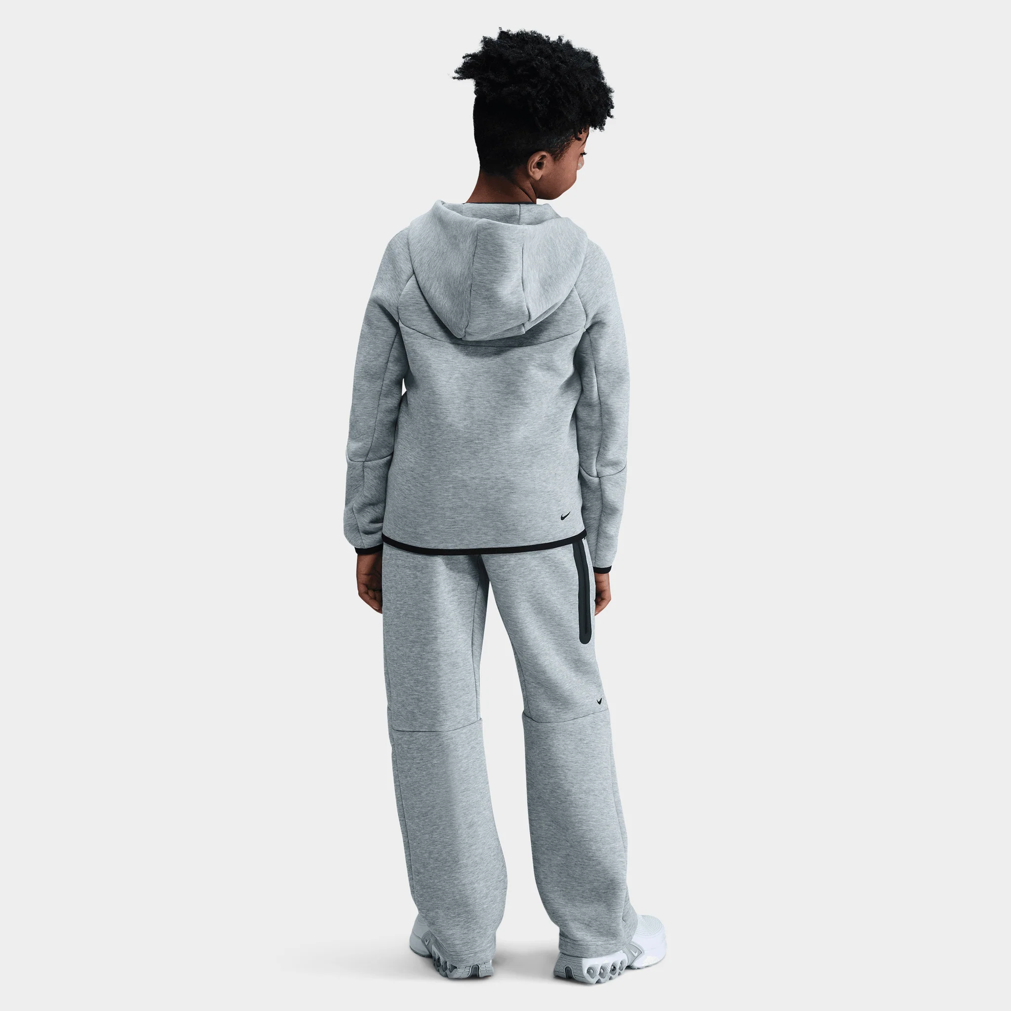 Nike Sportswear Juniors' Tech Fleece Open Hem Pants / Grey - Image 2