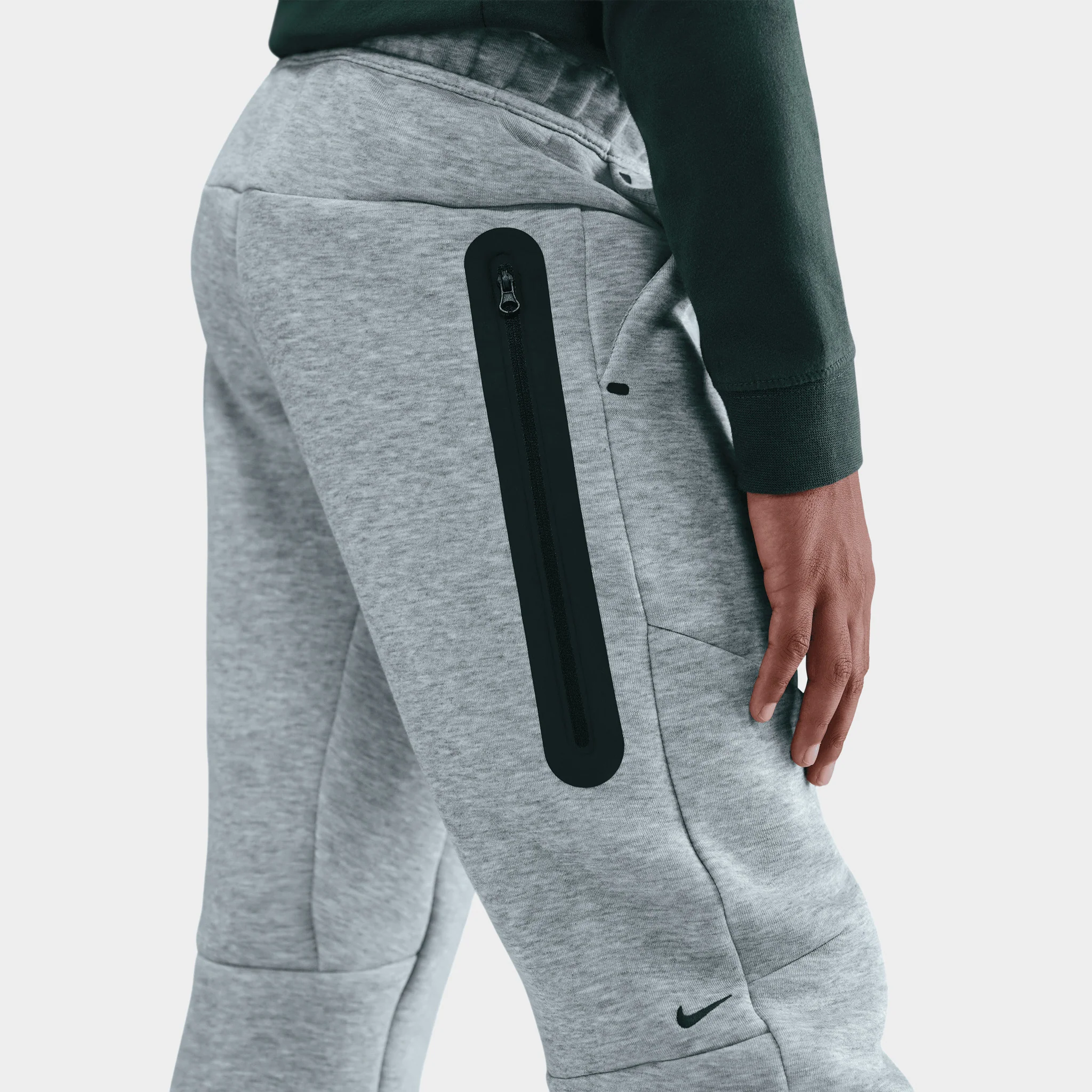 Nike Sportswear Juniors' Tech Fleece Open Hem Pants / Grey - Image 3