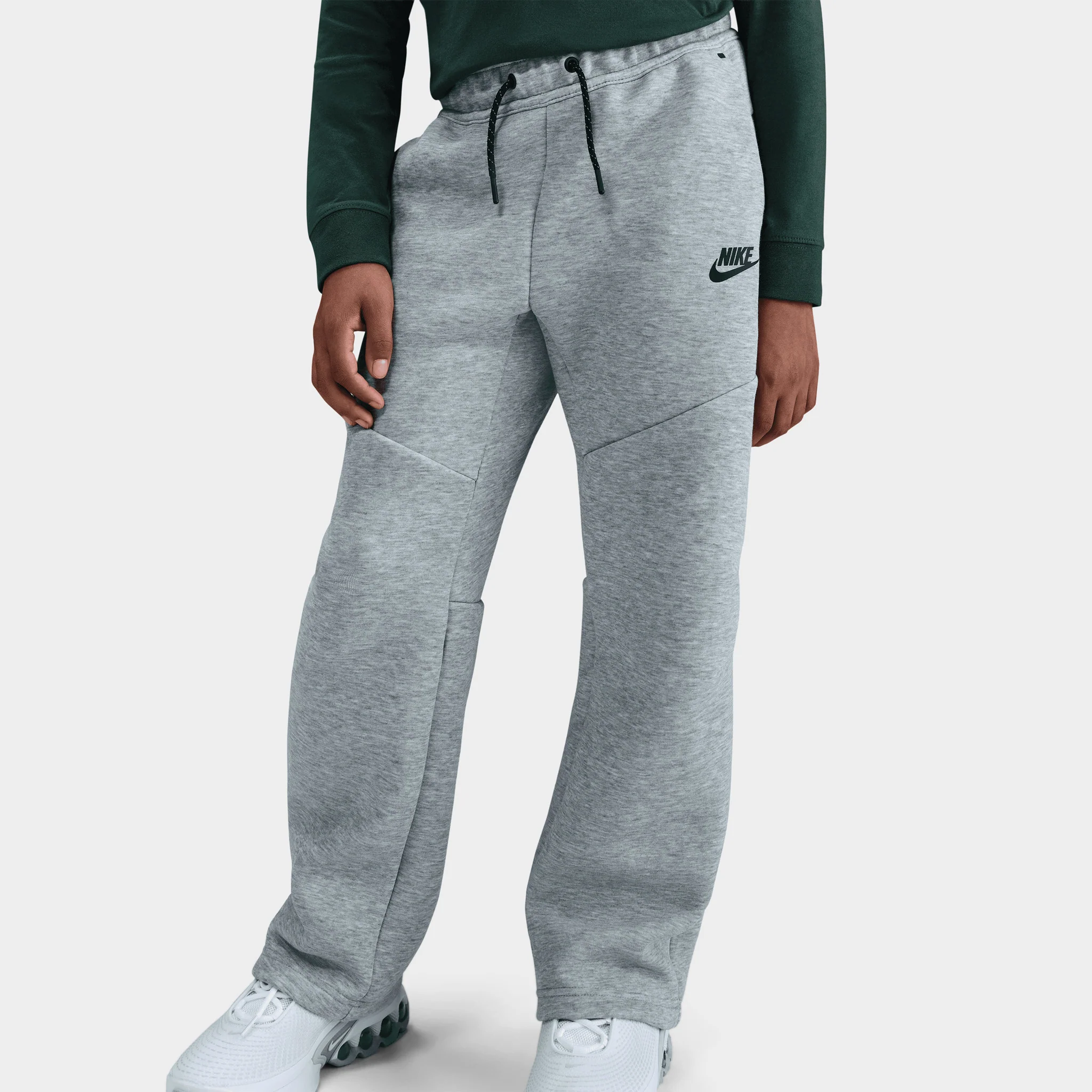 Nike Sportswear Juniors' Tech Fleece Open Hem Pants / Grey - Image 4