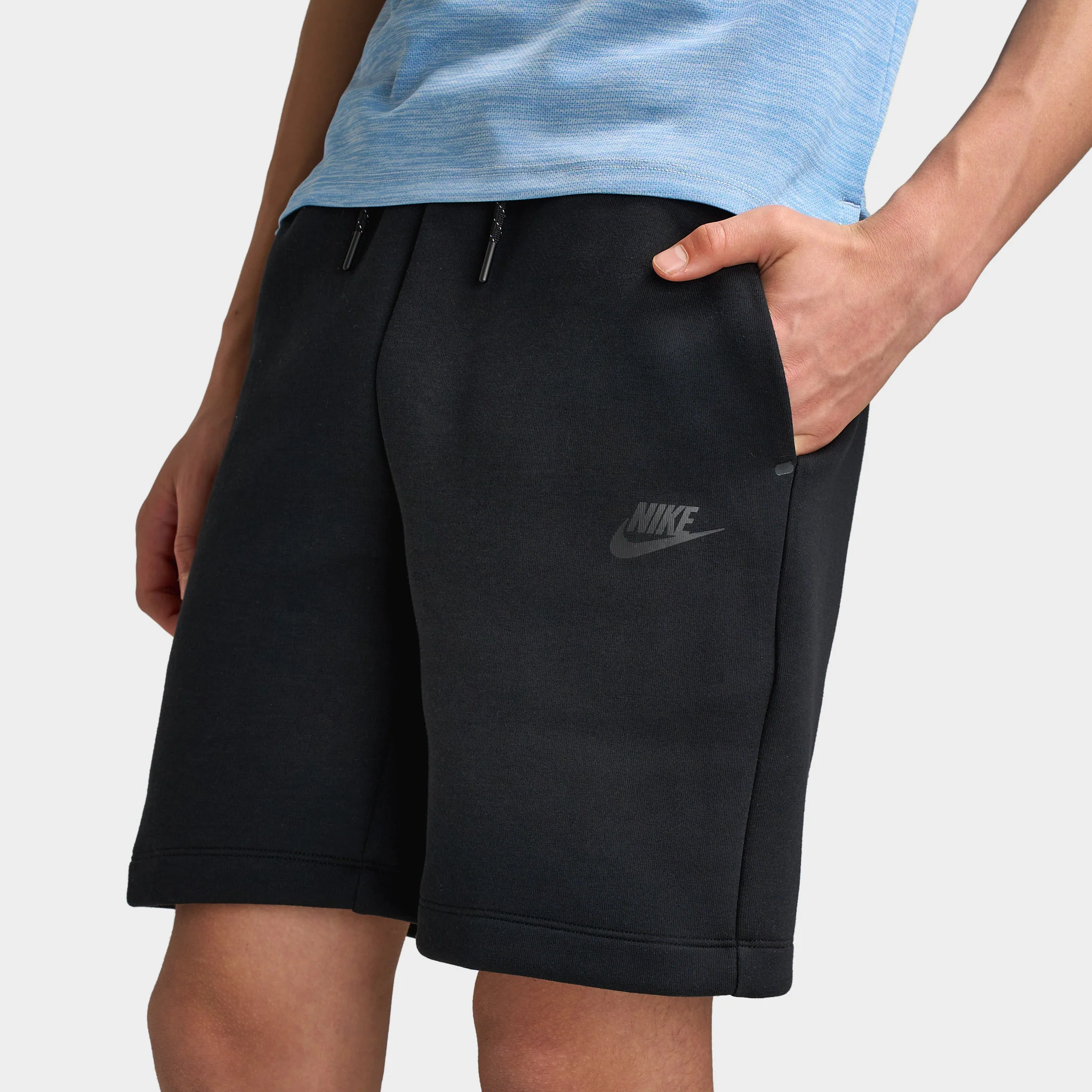 Nike Sportswear Juniors' Tech Fleece Shorts / Black - Image 5