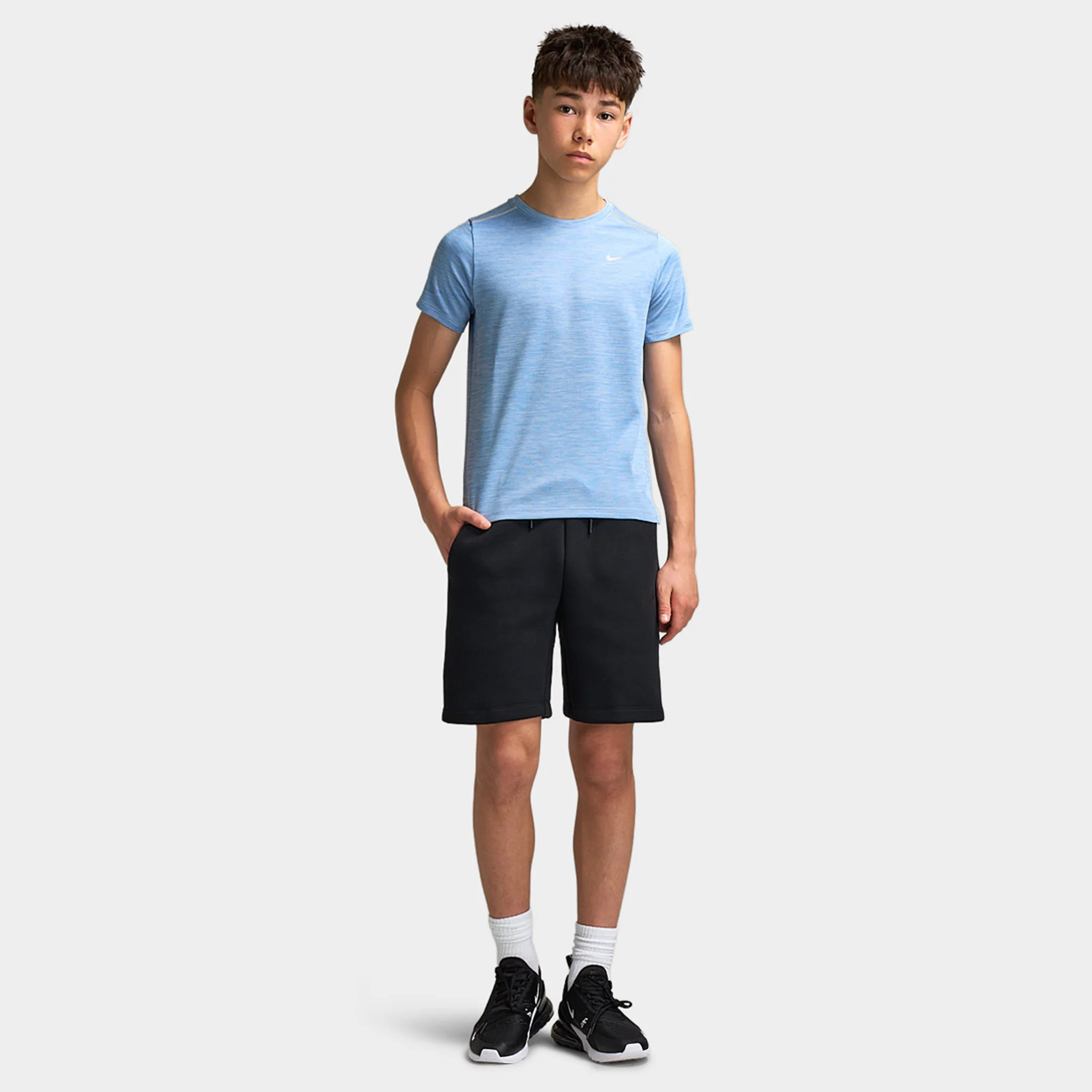 Nike Sportswear Juniors' Tech Fleece Shorts / Black - Image 6