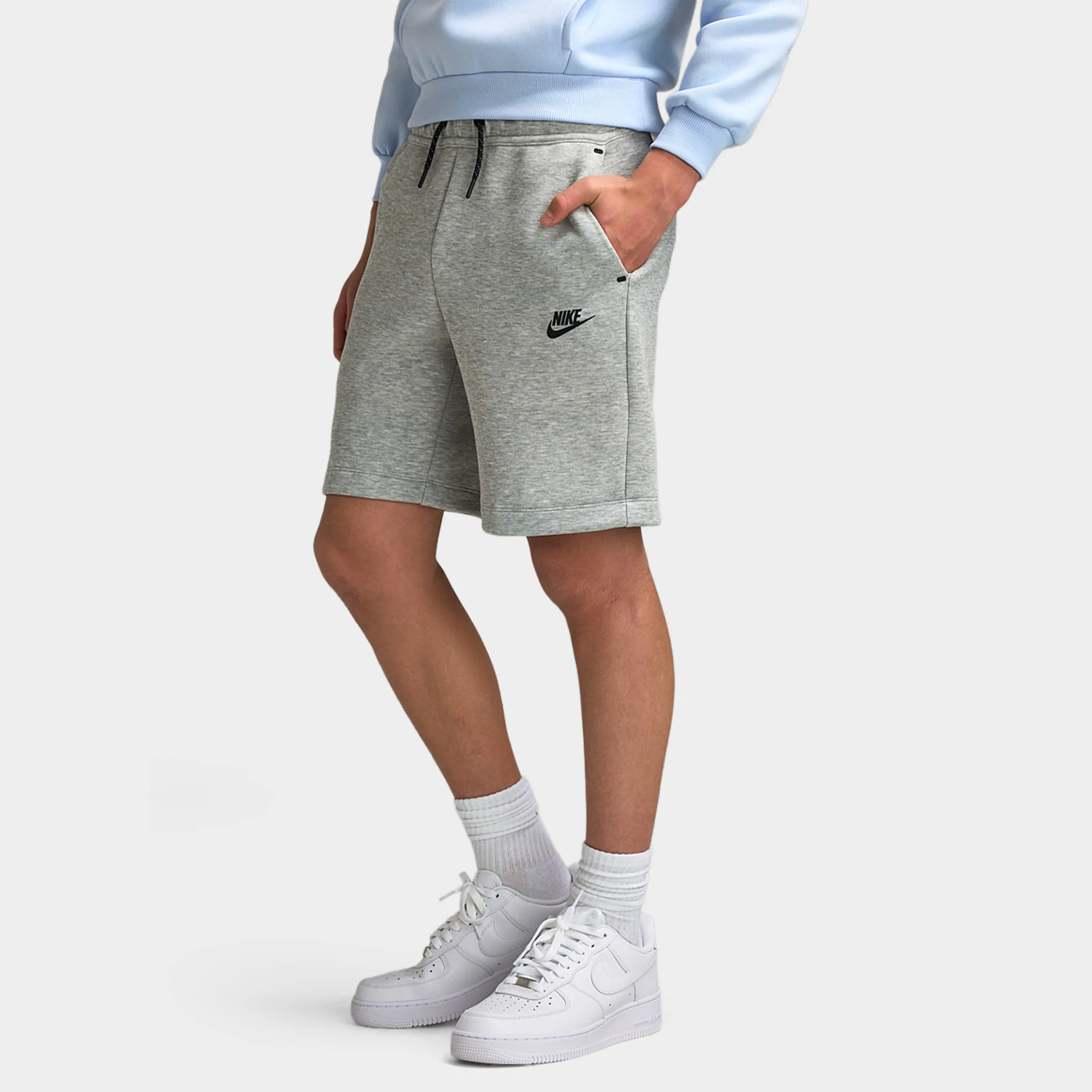 Nike Sportswear Juniors' Tech Fleece Shorts / Grey - Image 2