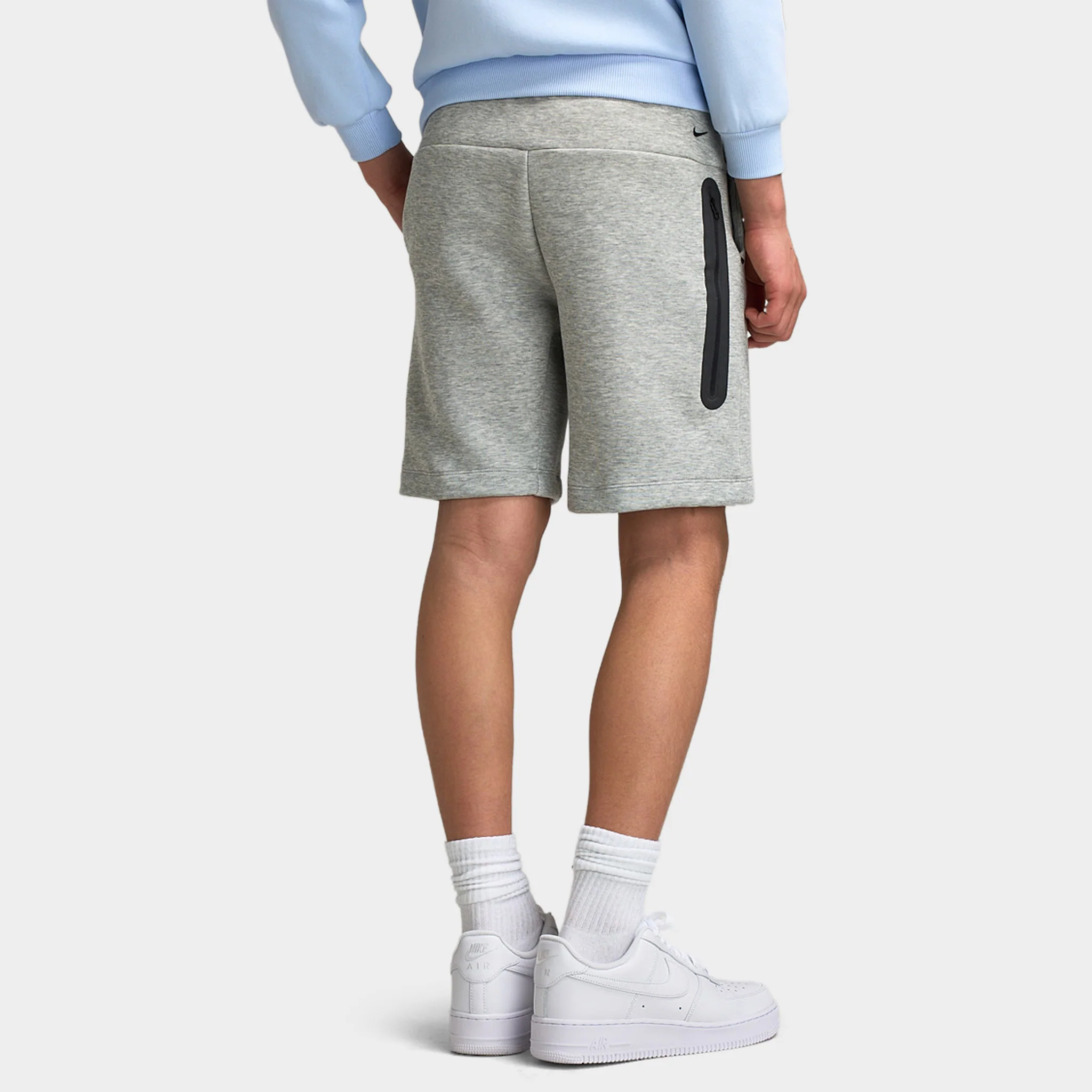 Nike Sportswear Juniors' Tech Fleece Shorts / Grey - Image 4