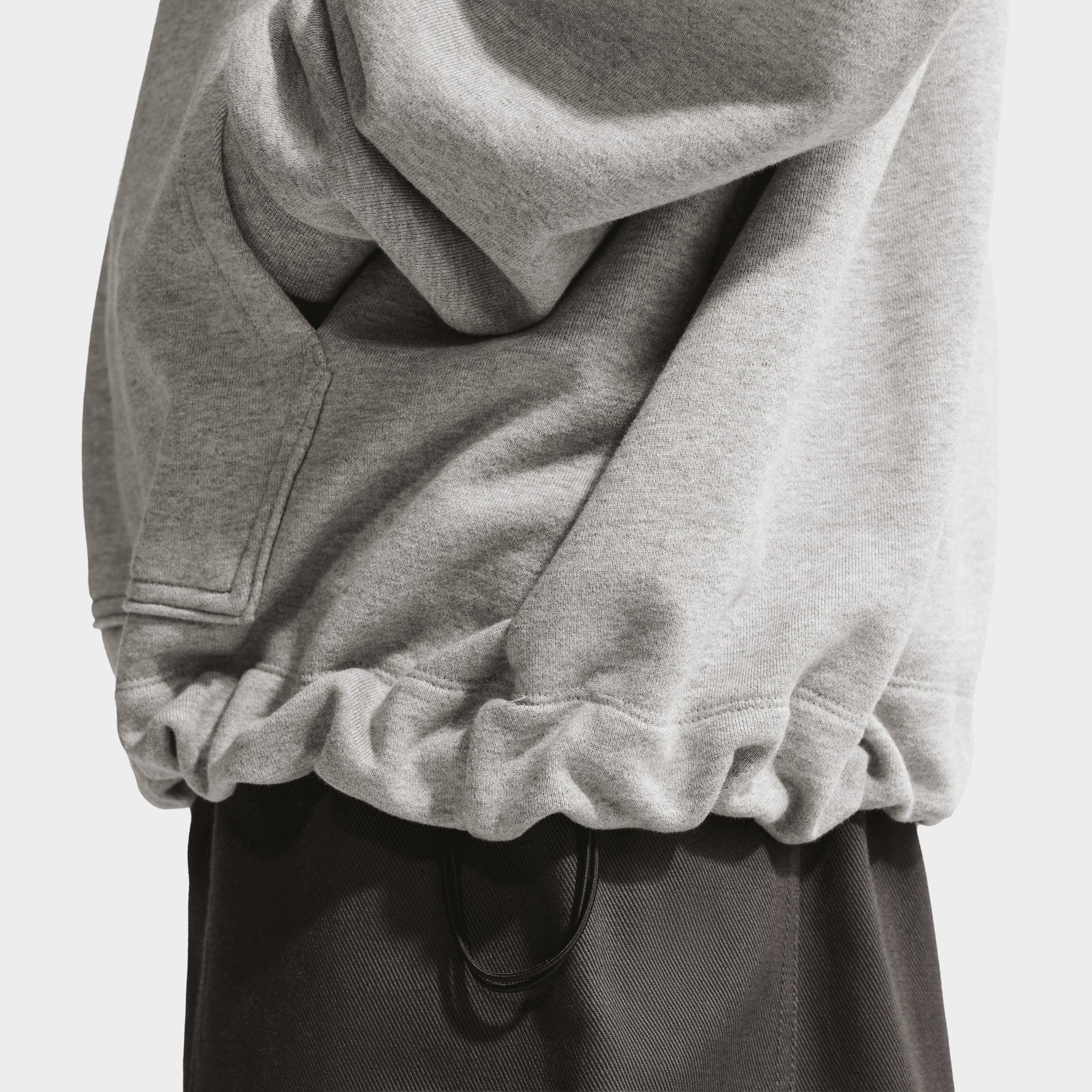 Nike Sportswear Oversized French Terry Hoodie / Grey Heather - Image 3
