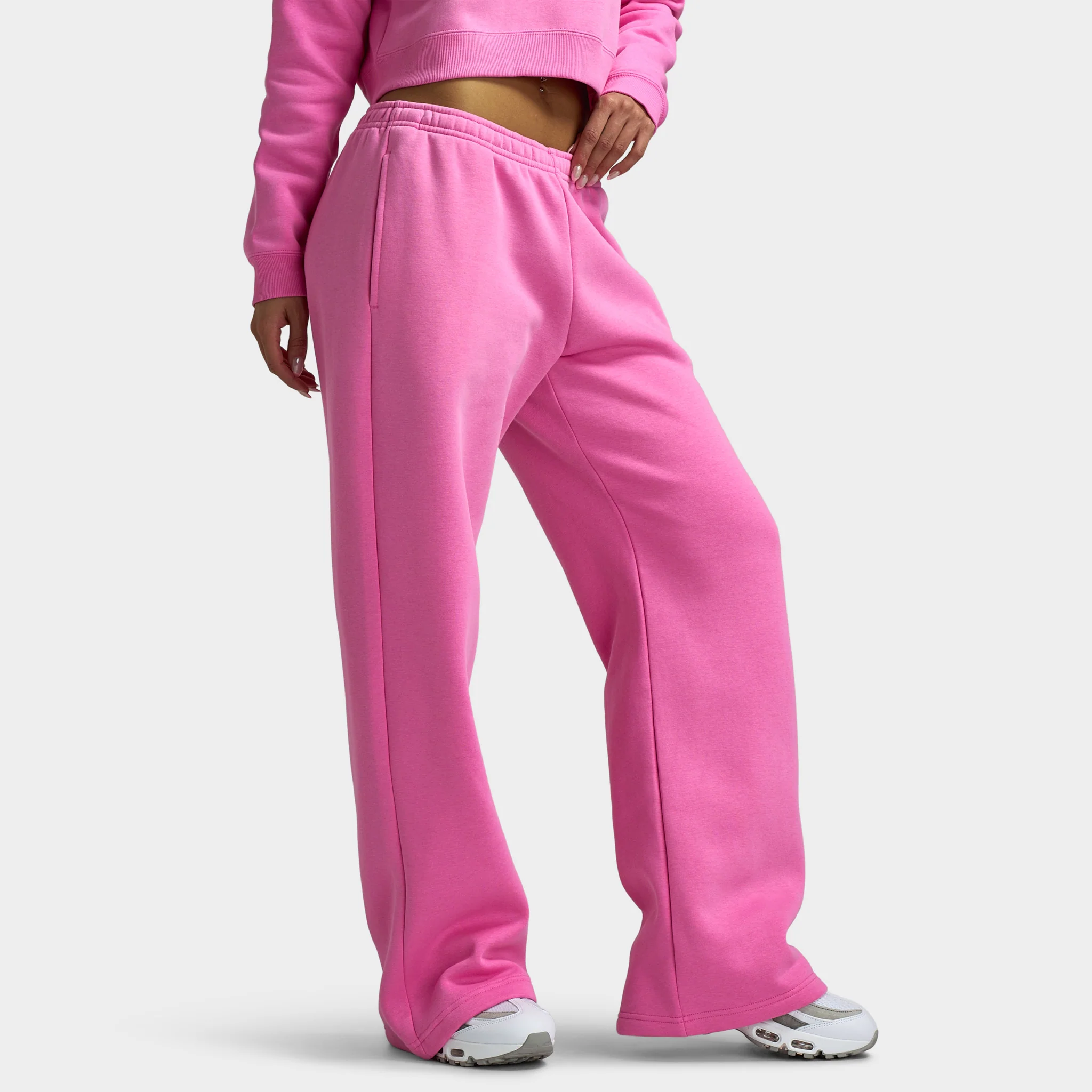 Nike Sportswear Phoenix Fleece Straight Leg Pants / Playful Pink - Image 4