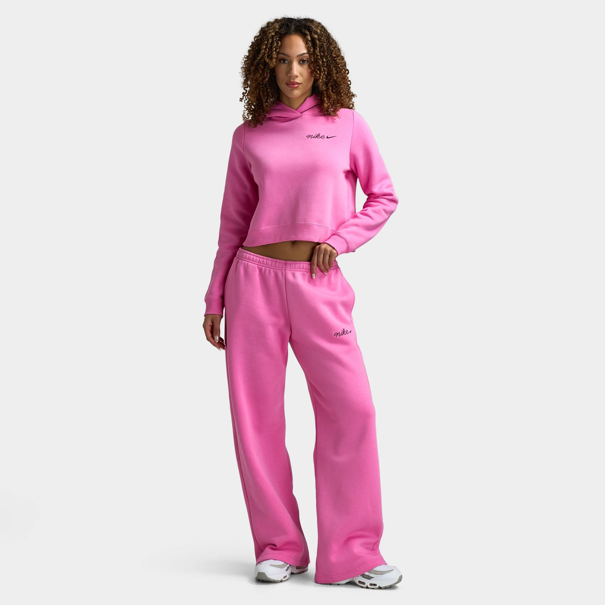 Nike Sportswear Phoenix Fleece Straight Leg Pants / Playful Pink - Image 6