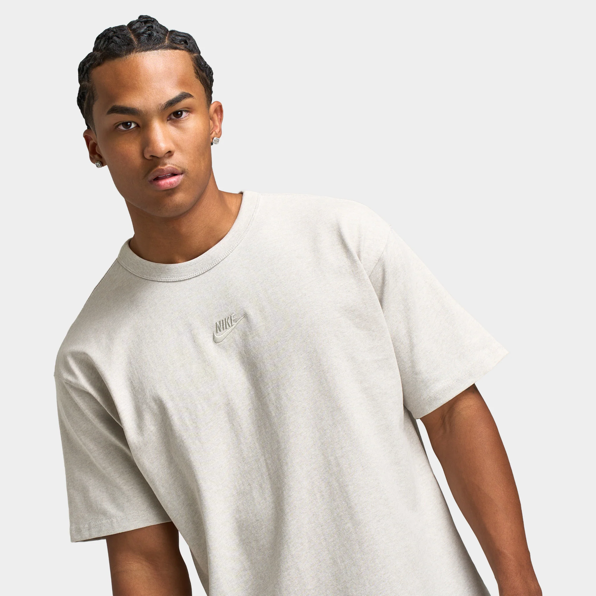 Nike Sportswear Premium Essentials Men?s T-Shirt Light Bone / Heather - Image 3