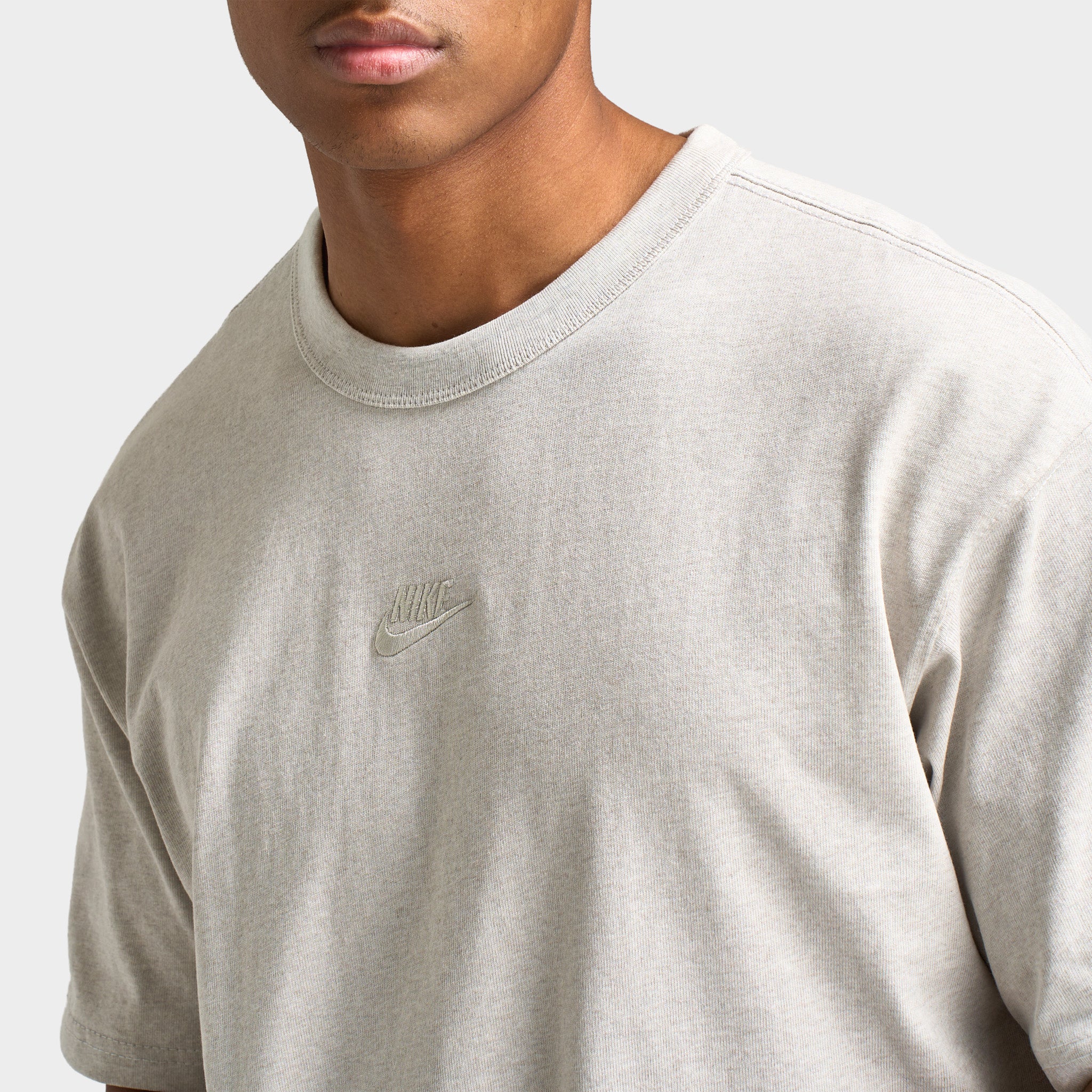 Nike Sportswear Premium Essentials Men?s T-Shirt Light Bone / Heather - Image 4