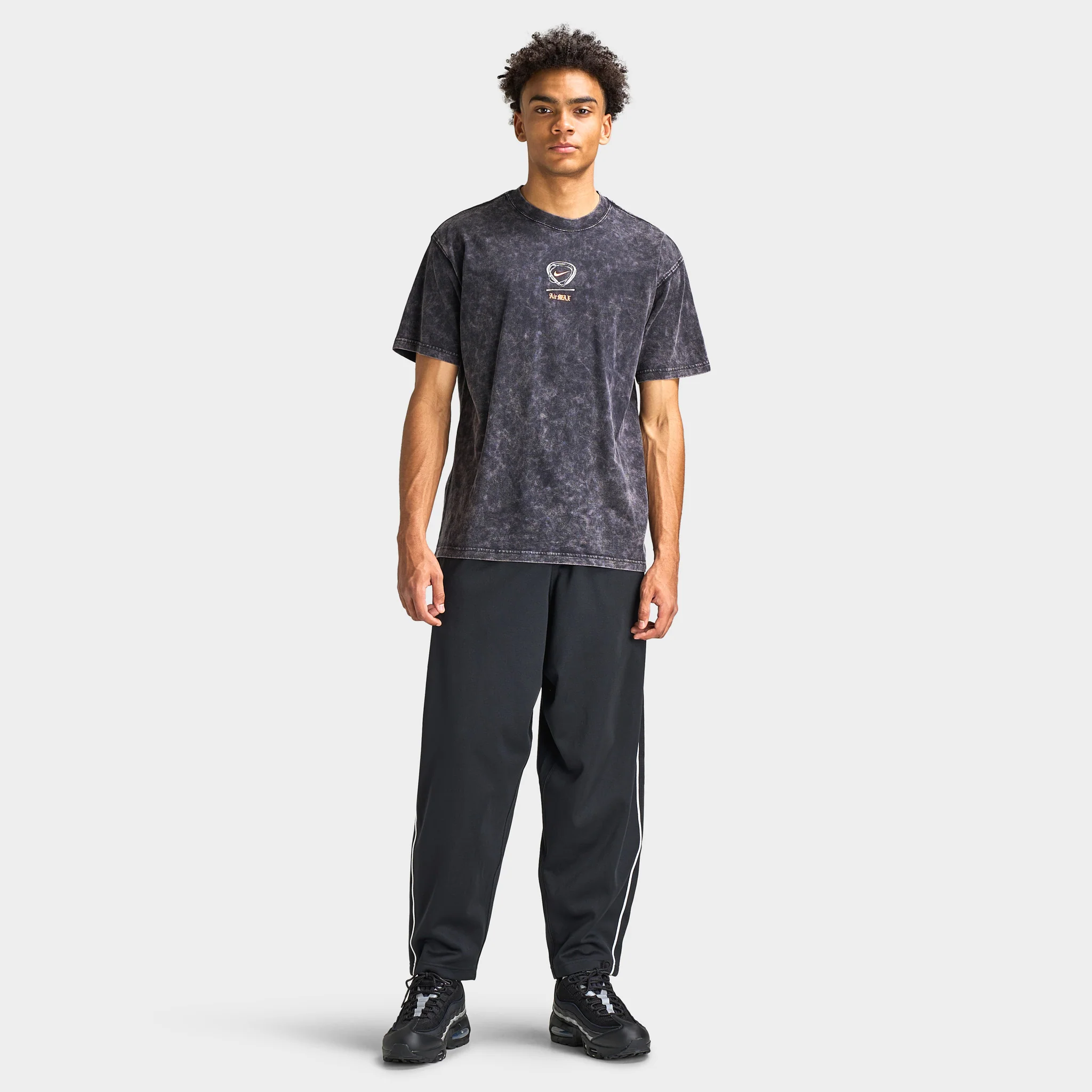 Nike Sportswear SS Max 90 Graphic T Shirt Black / Bright Citrus - Image 5